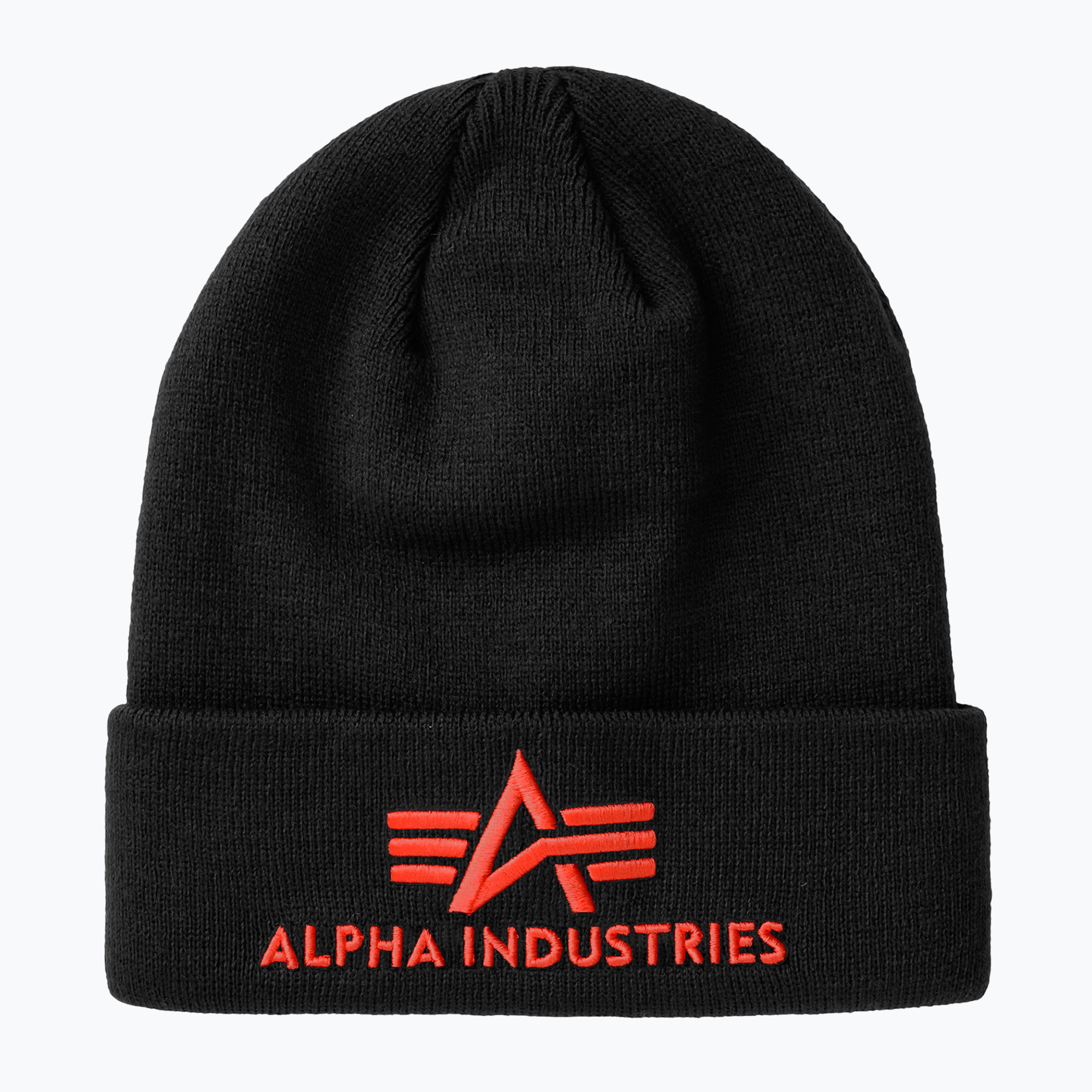 Berretto Alpha Industries 3D nero/rosso (3D 16891094)