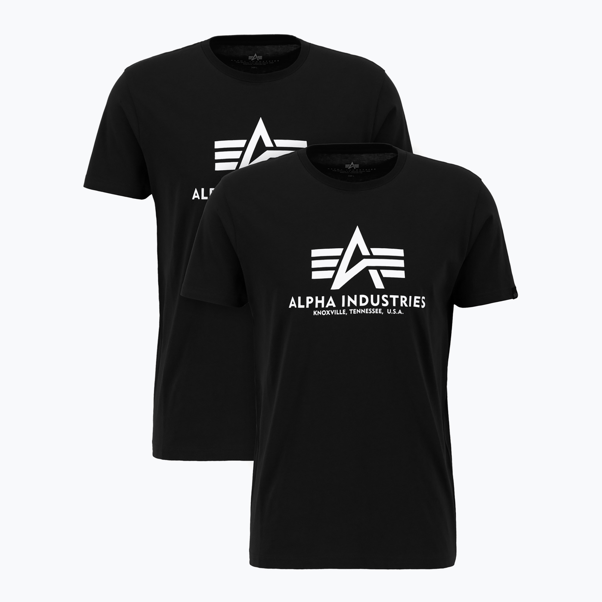 Koszulka męska Alpha Industries Basic T 2 szt. black 