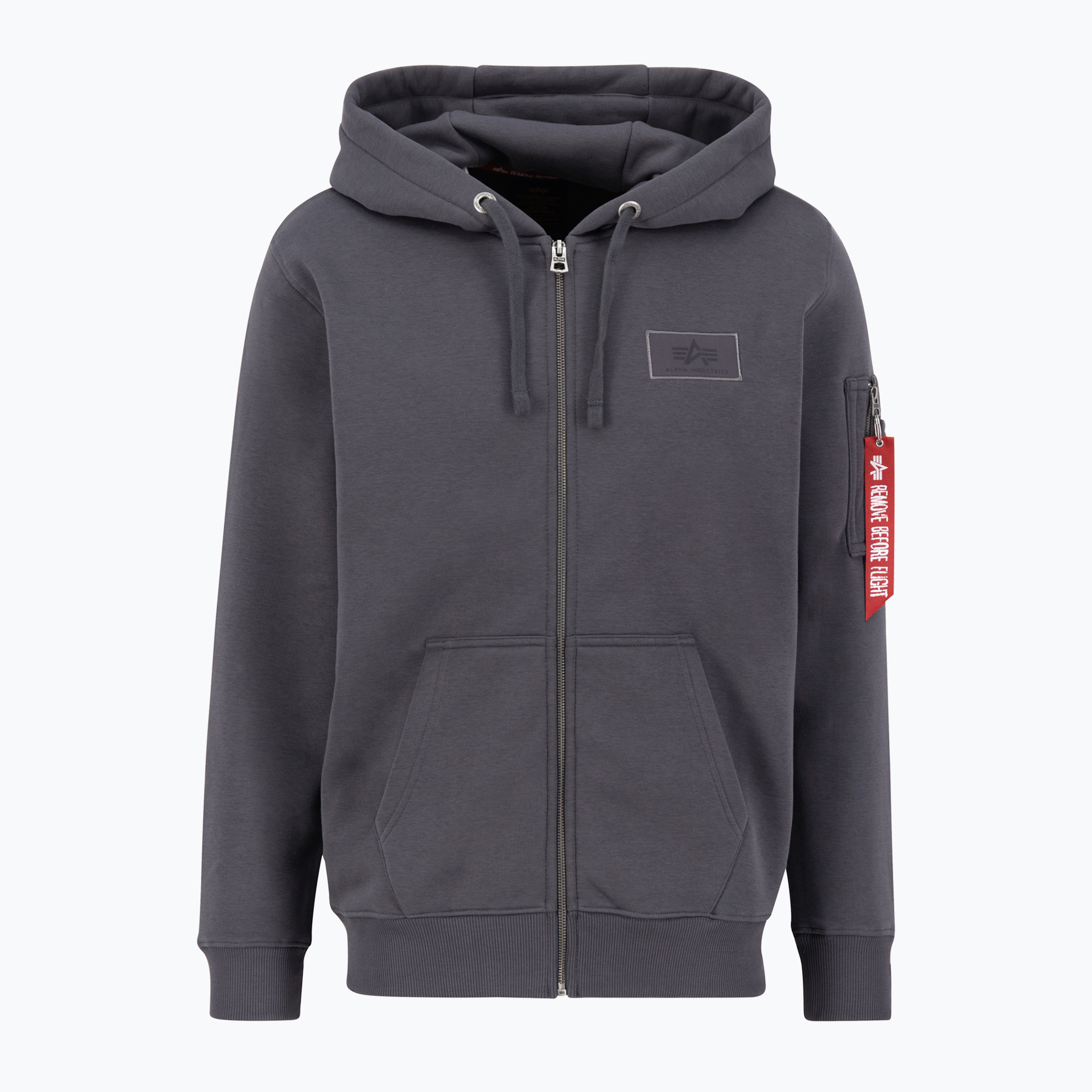 Bluza męska Alpha Industries Back Print Zip vintage grey 