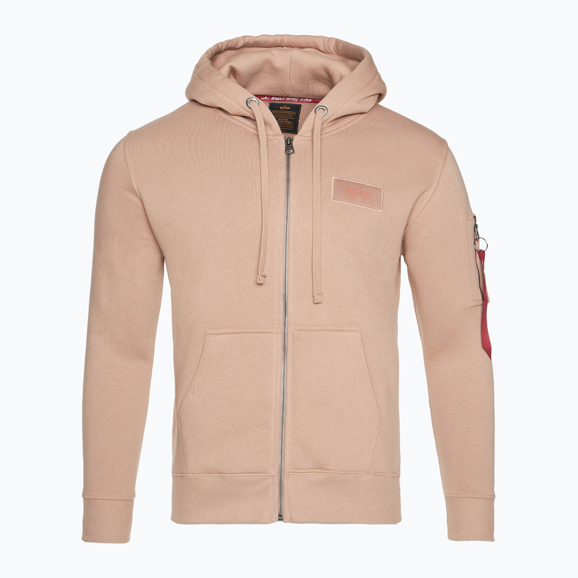 Bluza męska Alpha Industries Back Print Zip dusty coral 