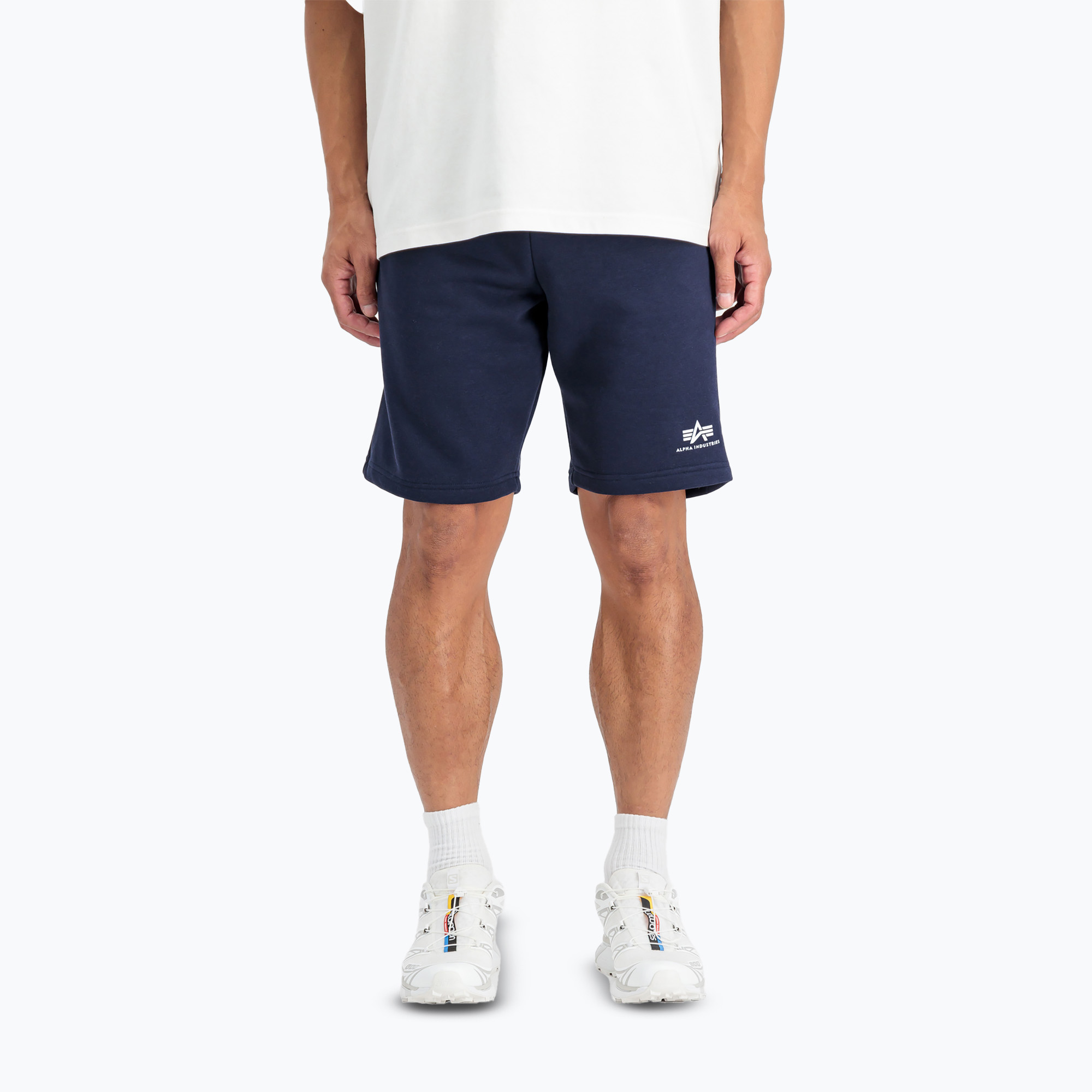Spodenki męskie Alpha Industries Basic Small Logo II ultra navy 