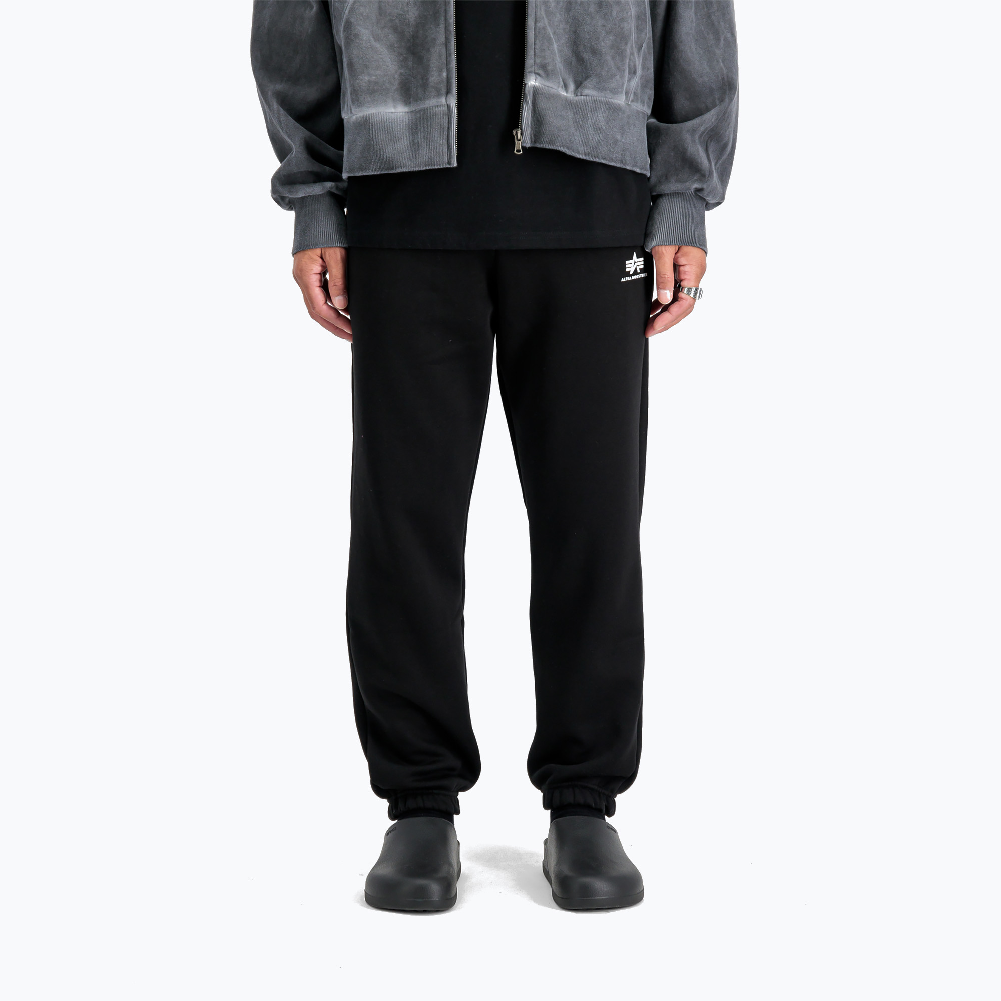 Spodnie męskie Alpha Industries Basic Small Logo II Jogger black 