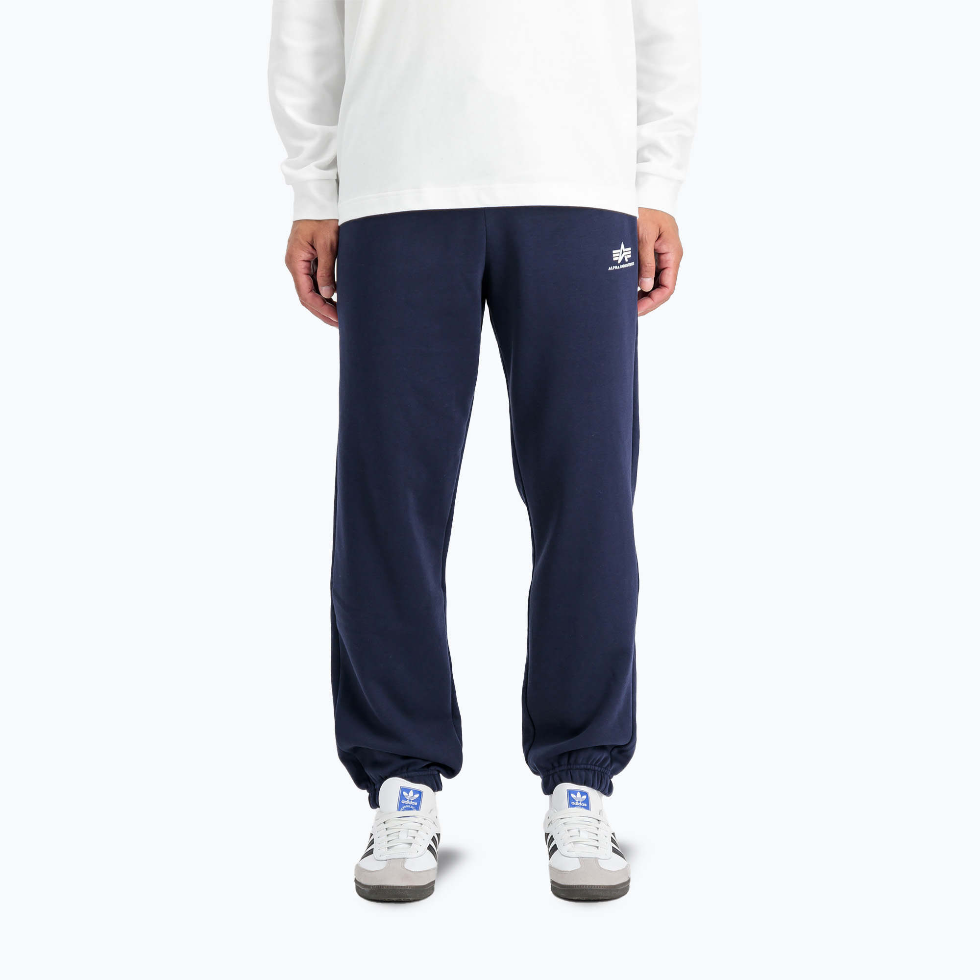 Spodnie męskie Alpha Industries Basic Small Logo II Jogger ultra navy 