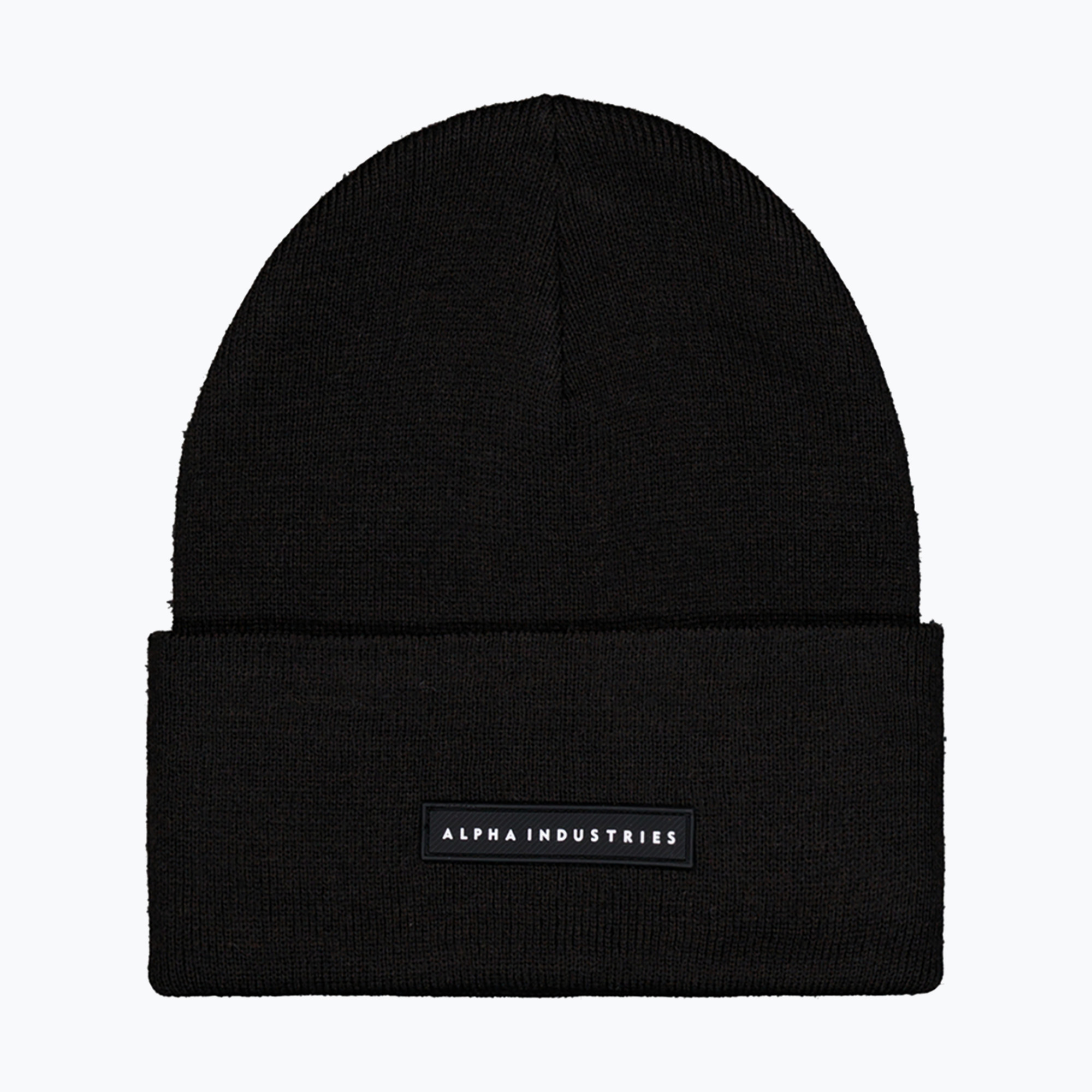 Czapka Alpha Industries Rubber Logo Beanie black 