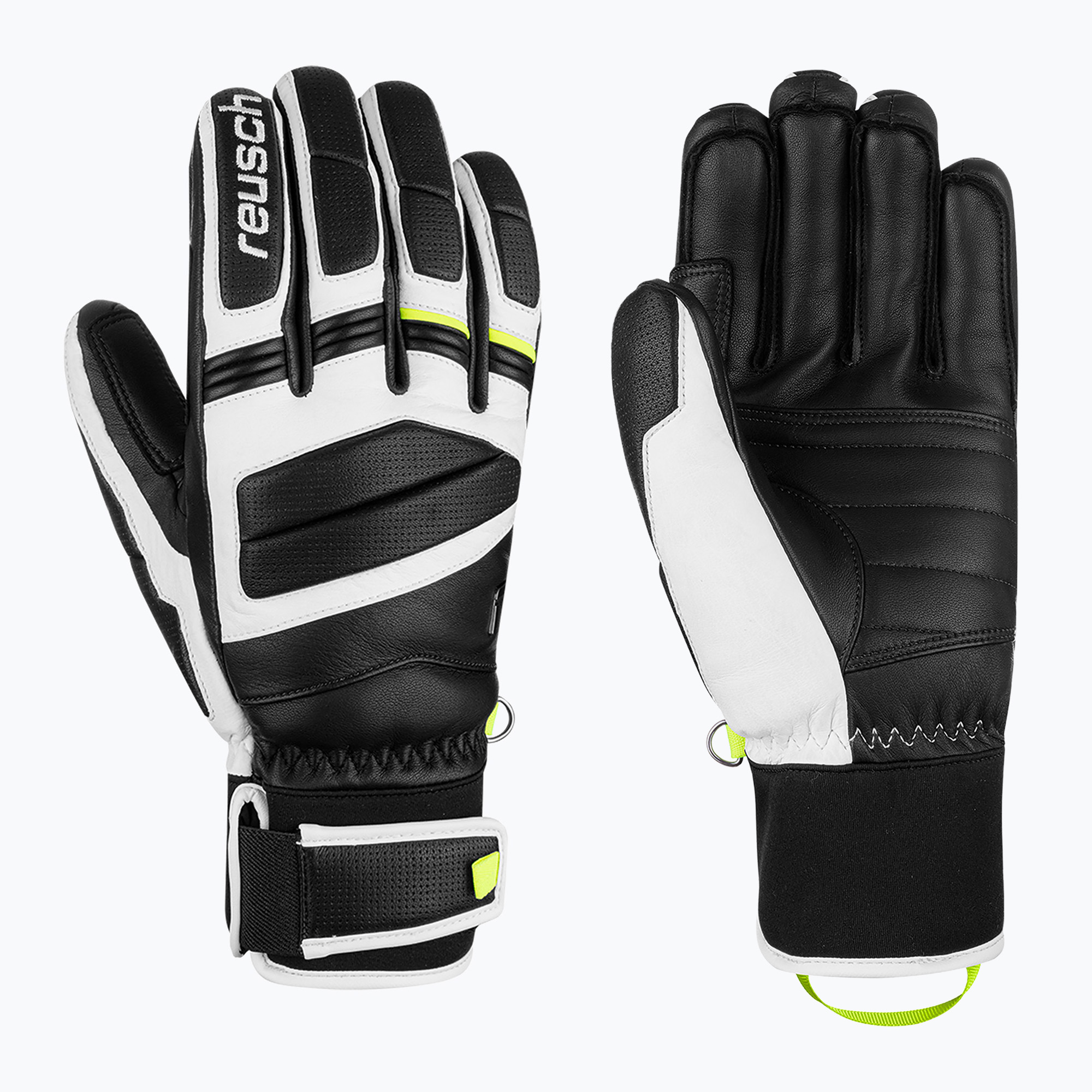 Скиорски ръкавици Reusch Master Pro black/white/safety yellow