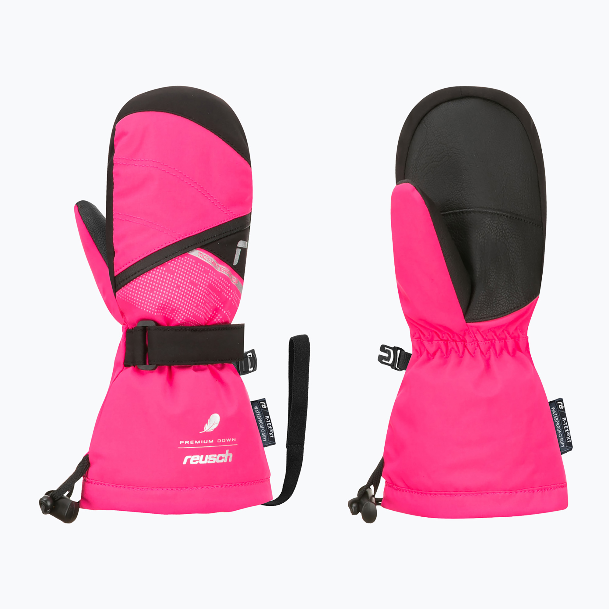 Детски скиорски ръкавици Reusch Kaden Down R-Tex XT Mitten pink glo