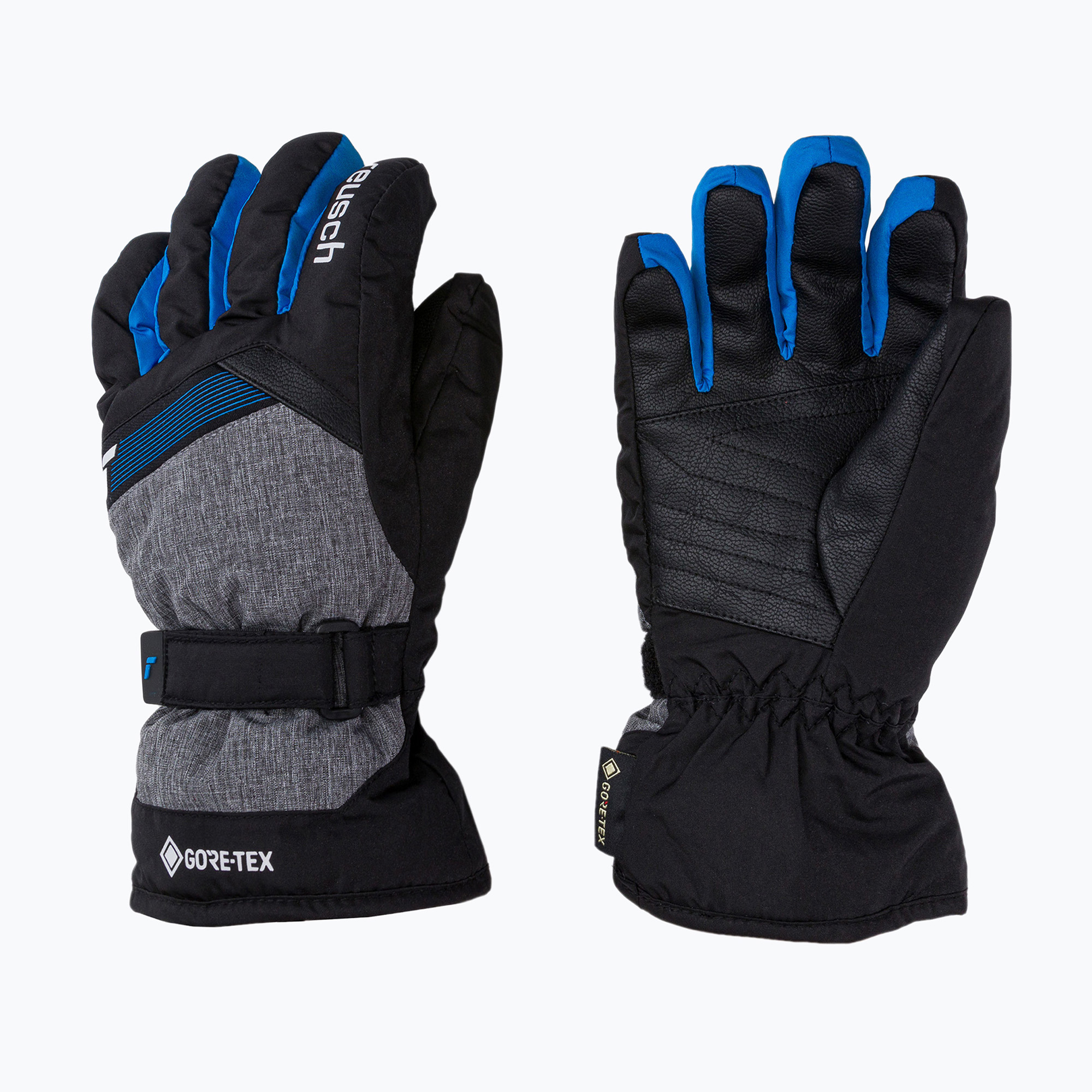 Детски ски ръкавици Reusch Flash Gore-Tex черни/сини 62/61/305