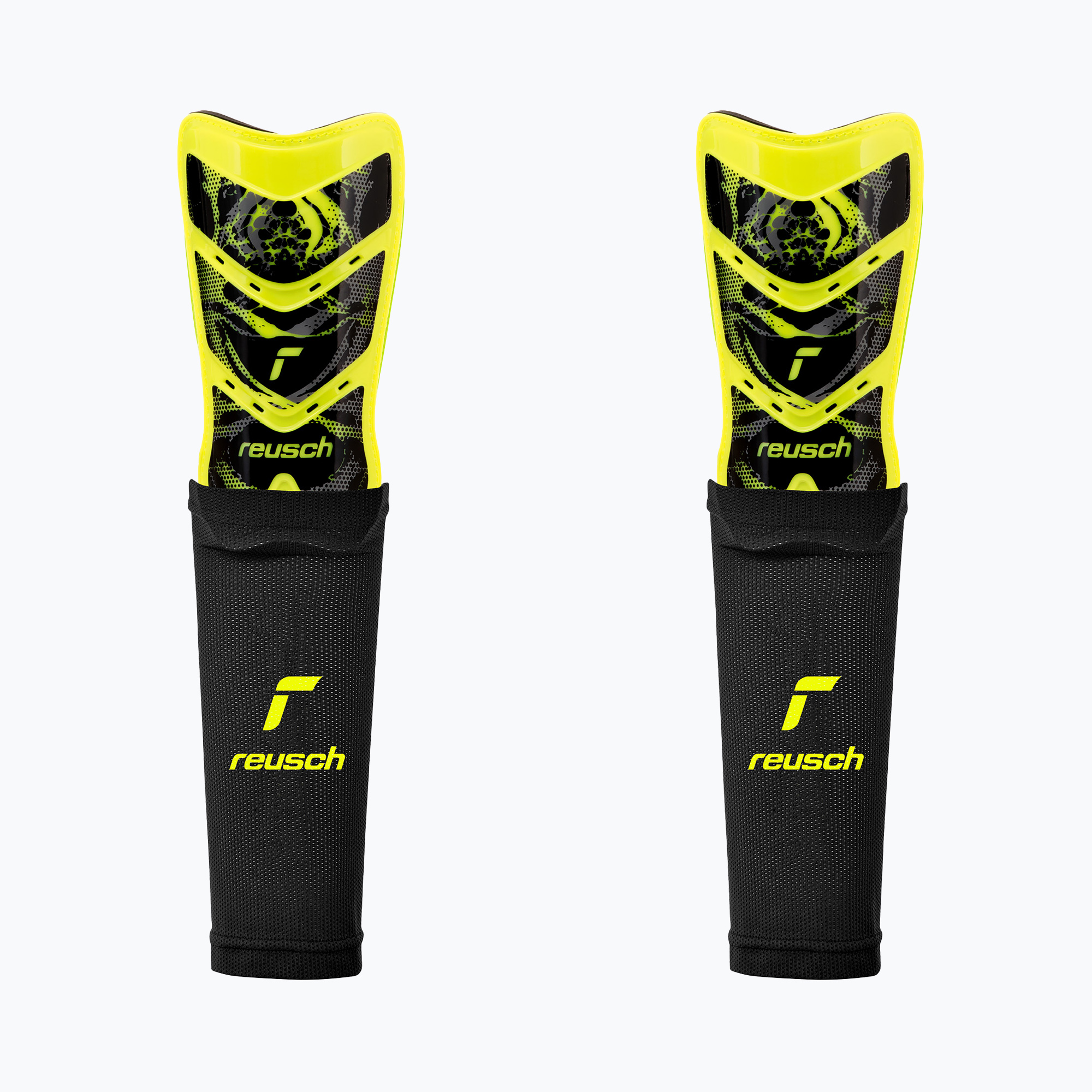 Протектори за подбедрици Reusch Shinguard Attrakt Supreme safety yellow/black