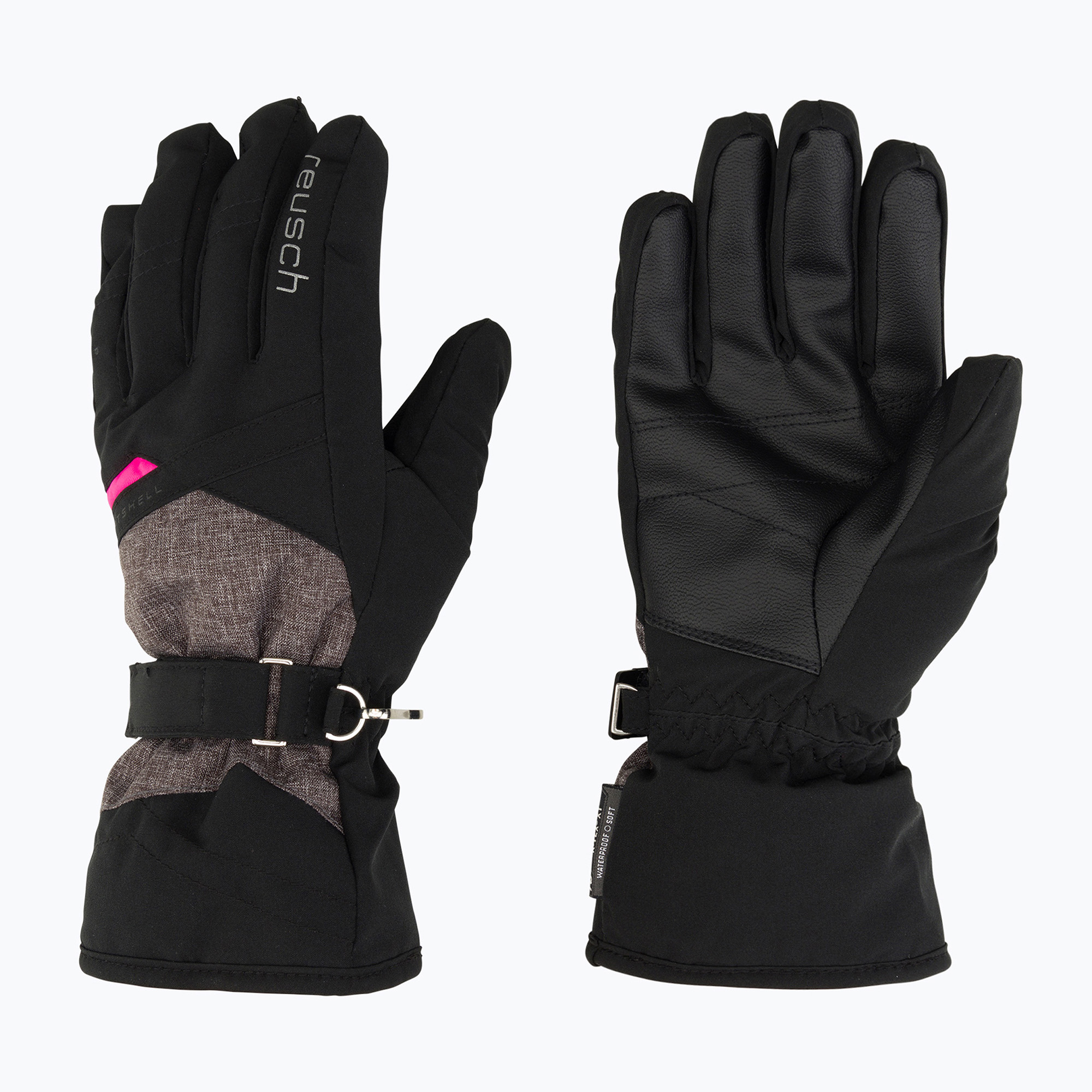 Дамска ски ръкавица Reusch Helena R-Tex Xt black/black melange/pink glo