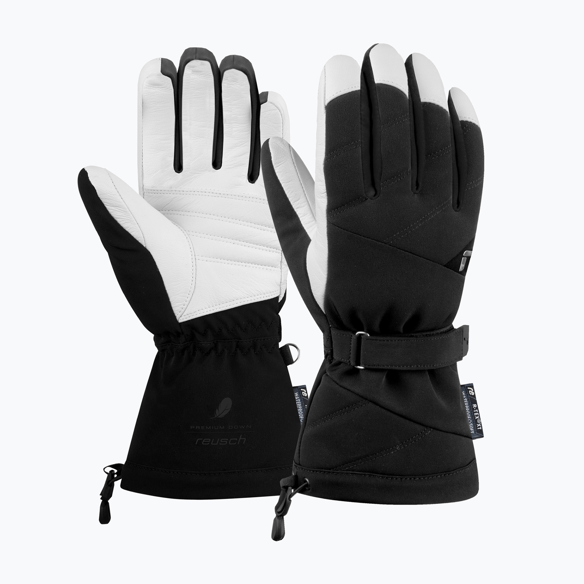 Дамски скиорски ръкавици Reusch Sonja R-Tex XT black/white
