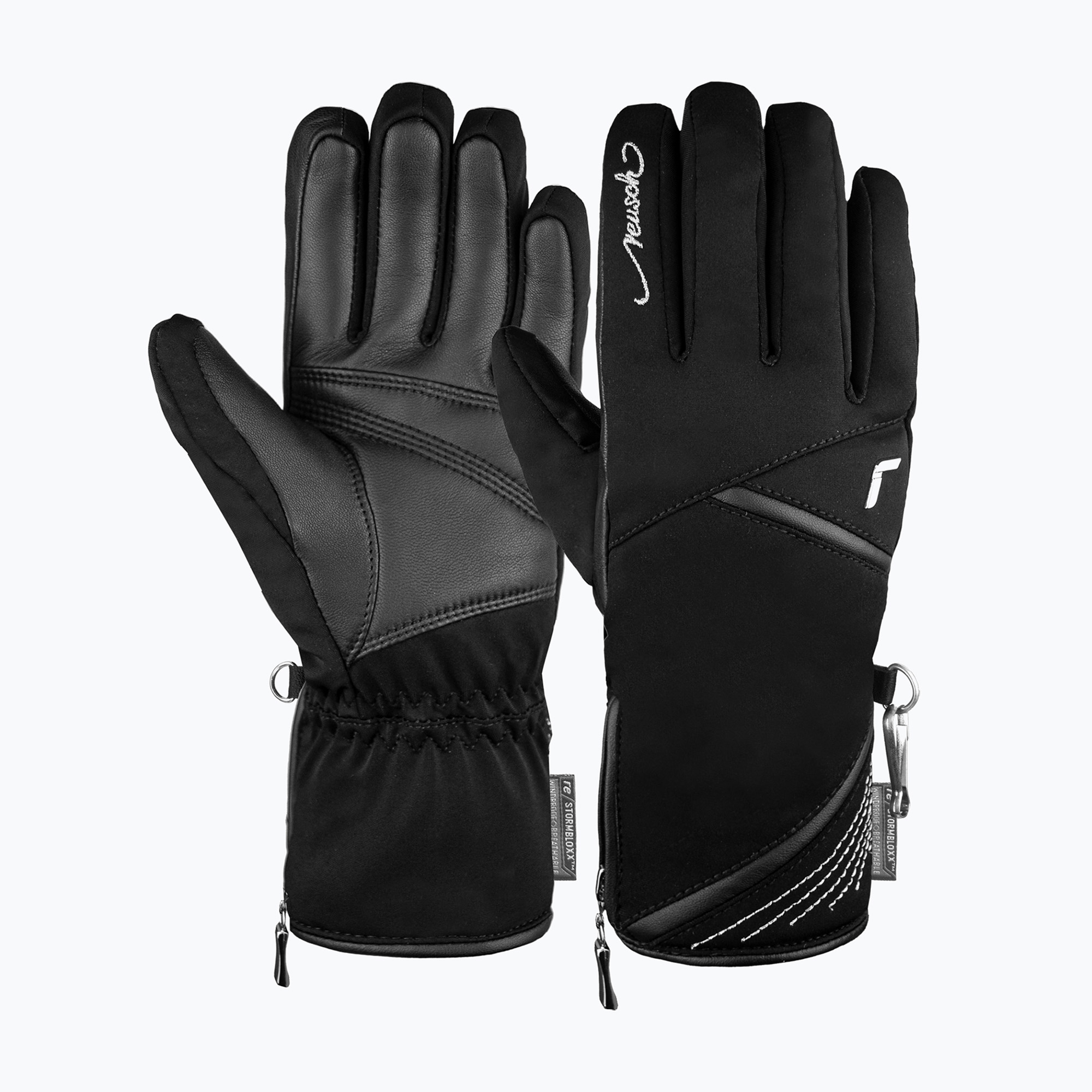 Дамски скиорски ръкавици Reusch Lore Stormbloxx black/silver