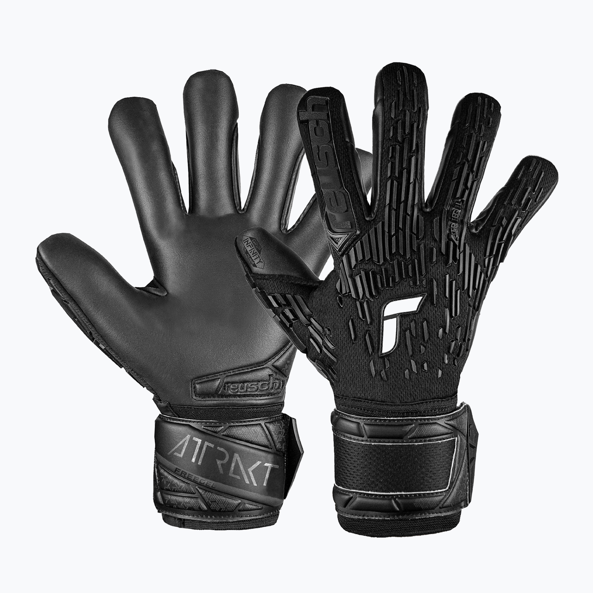 Rękawice bramkarskie Reusch Attrakt Freegel Infinity Finger Support black 