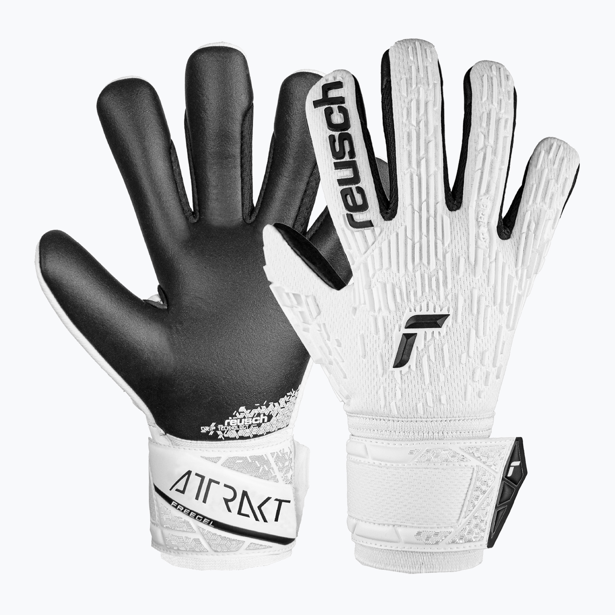 Rękawice bramkarskie Reusch Attrakt Freegel Silver white/black 