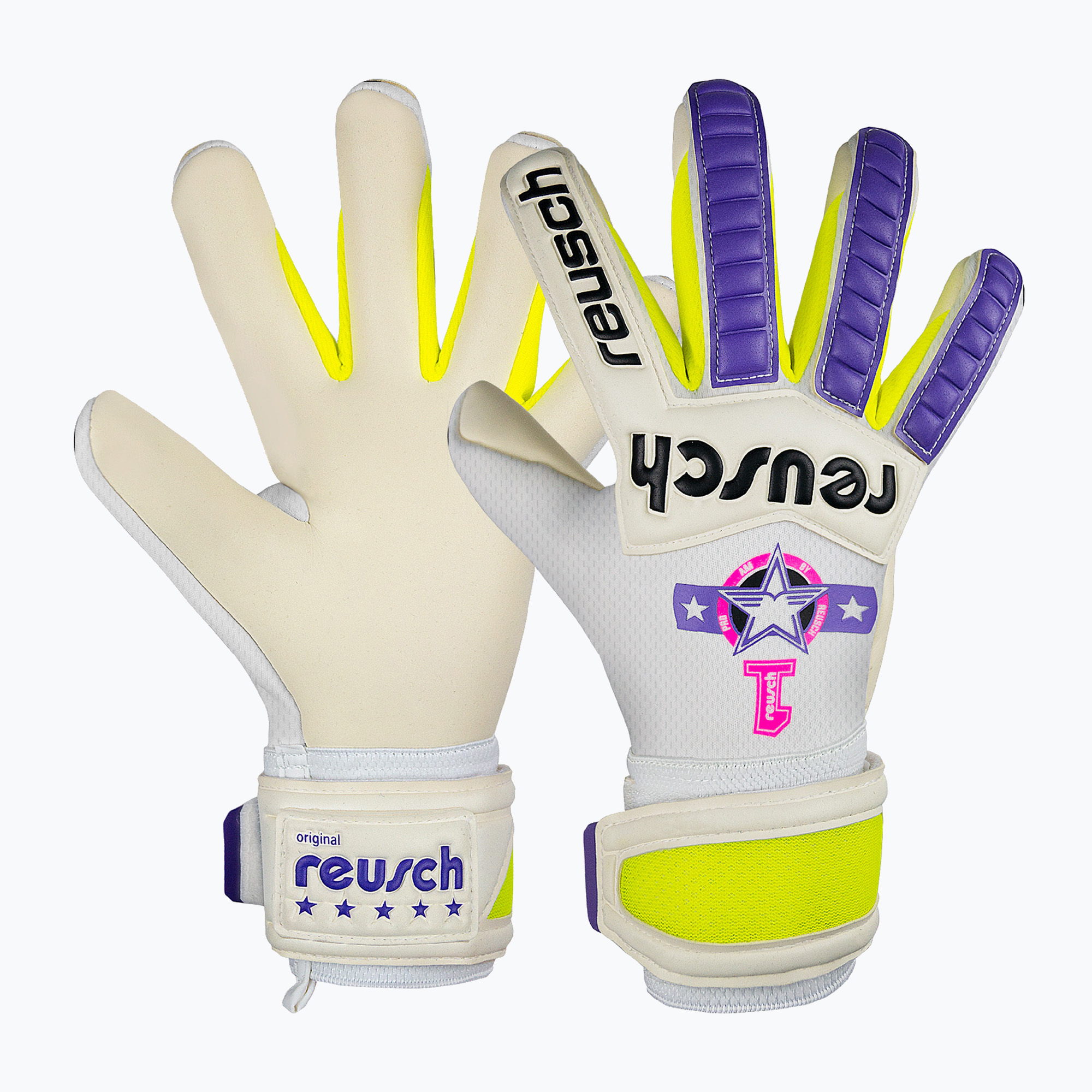 Rękawice bramkarskie Reusch Legacy Pro Am Silver white/purple 