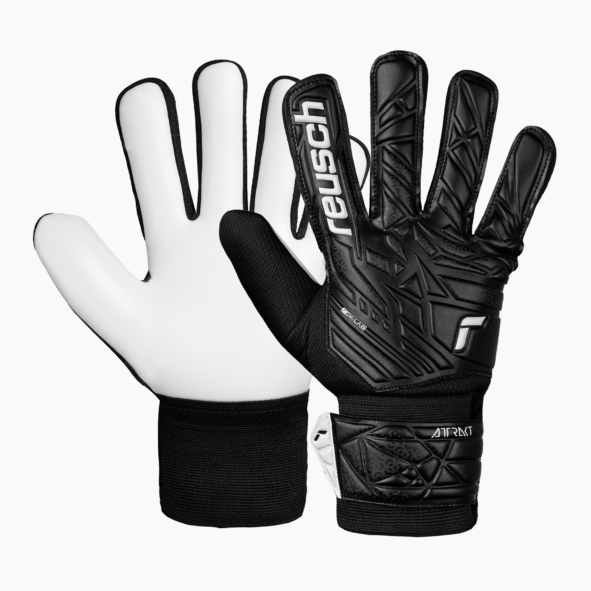 Guanti da portiere per bambini Reusch Attrakt Starter Solid Junior nero