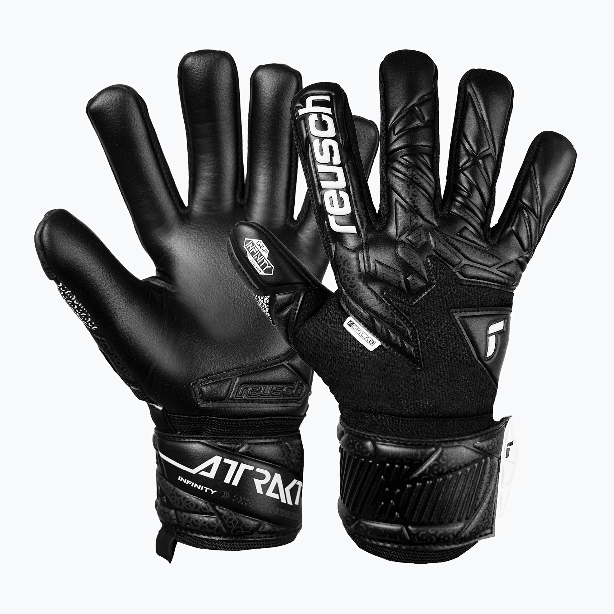Rękawice bramkarskie Reusch Attrakt Infinity NC Junior black 