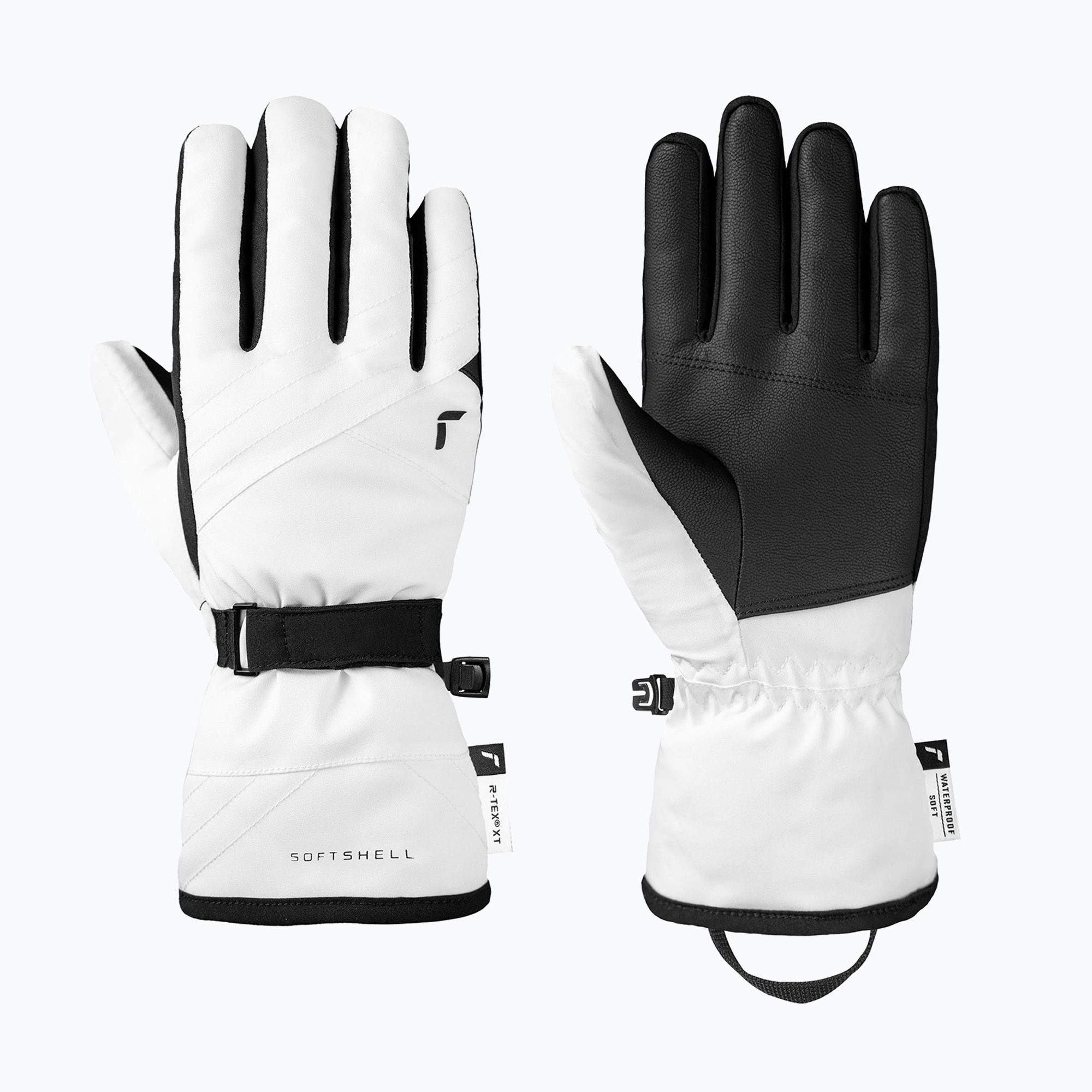 Дамски скиорски ръкавици Reusch Alena R-Tex XT white/black