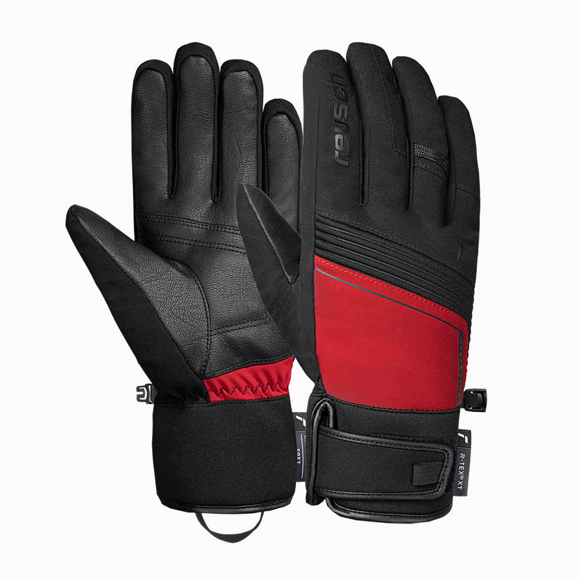 Скиорски ръкавици Reusch Louis R-Tex XT black/tango red