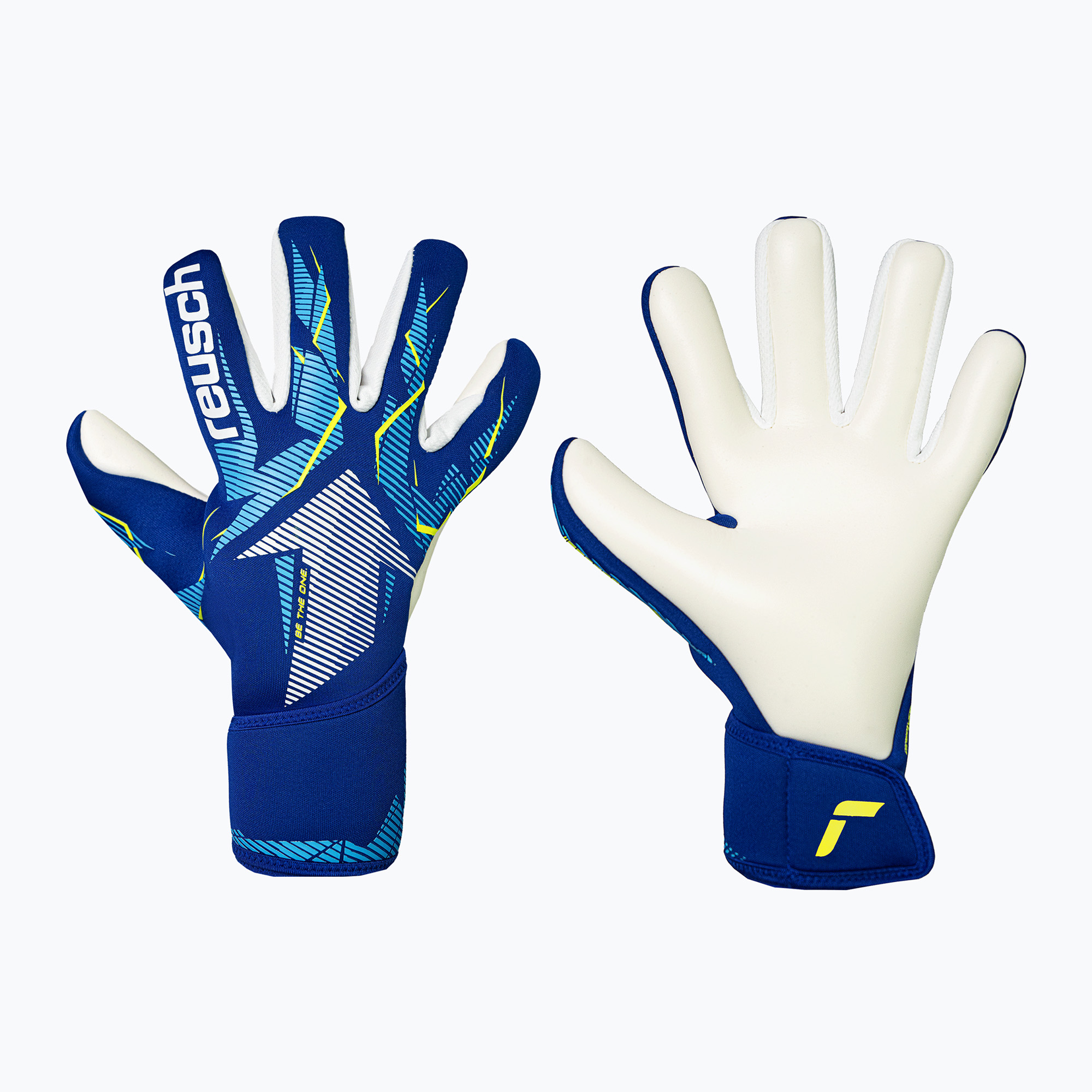 Детски вратарски ръкавици Reusch Fastgrip Advance Junior sharp blue/white