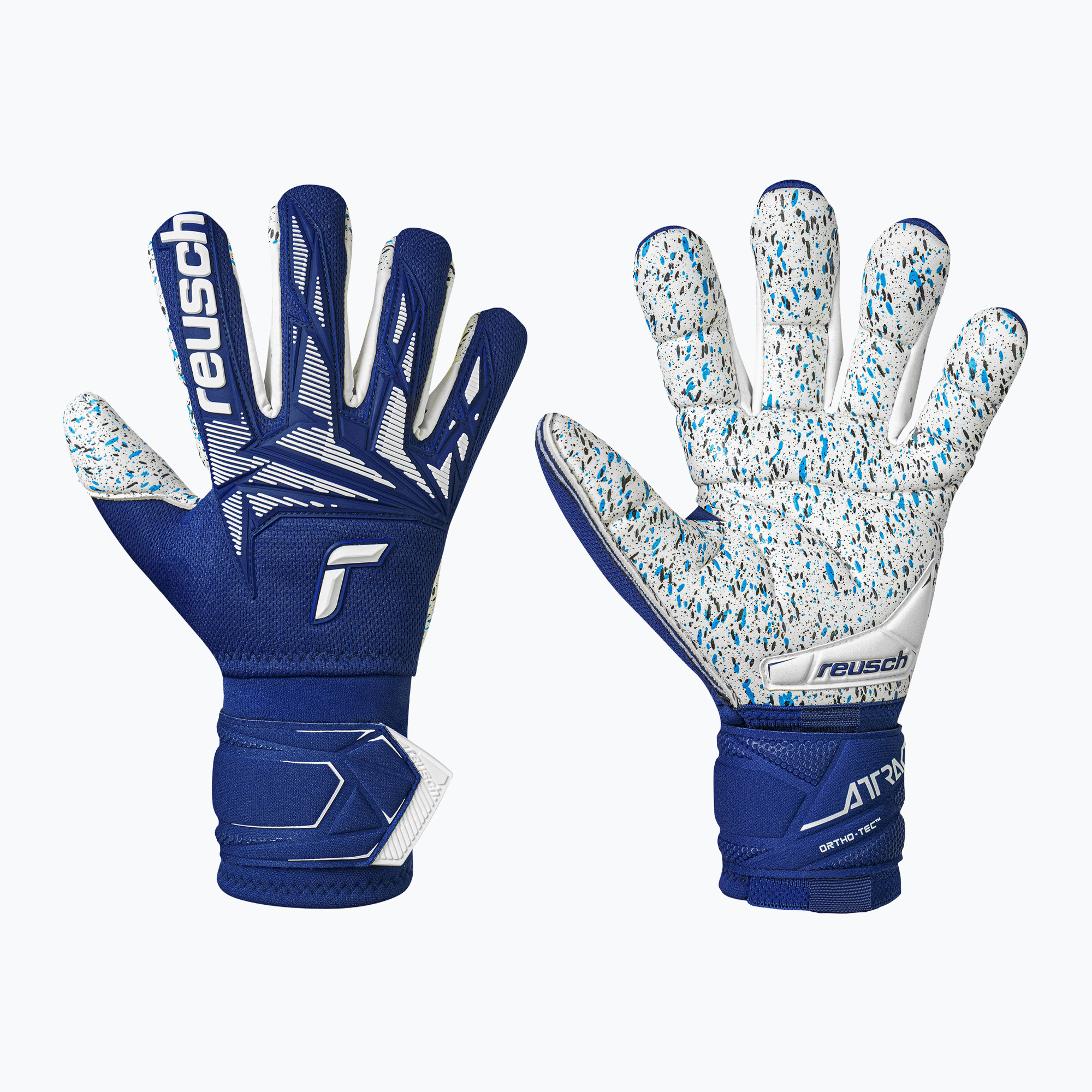 Rękawice bramkarskie Reusch Attrakt Freegel Fusion Ortho-Tec premium blue/white 