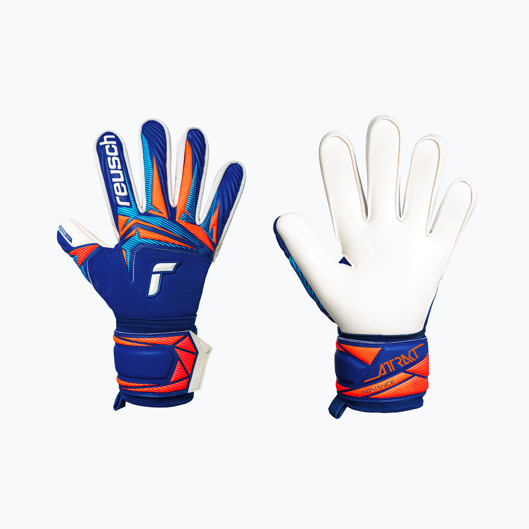 Rękawice bramkarskie Reusch Attrakt Advance sharp blue/white/shocking orange 