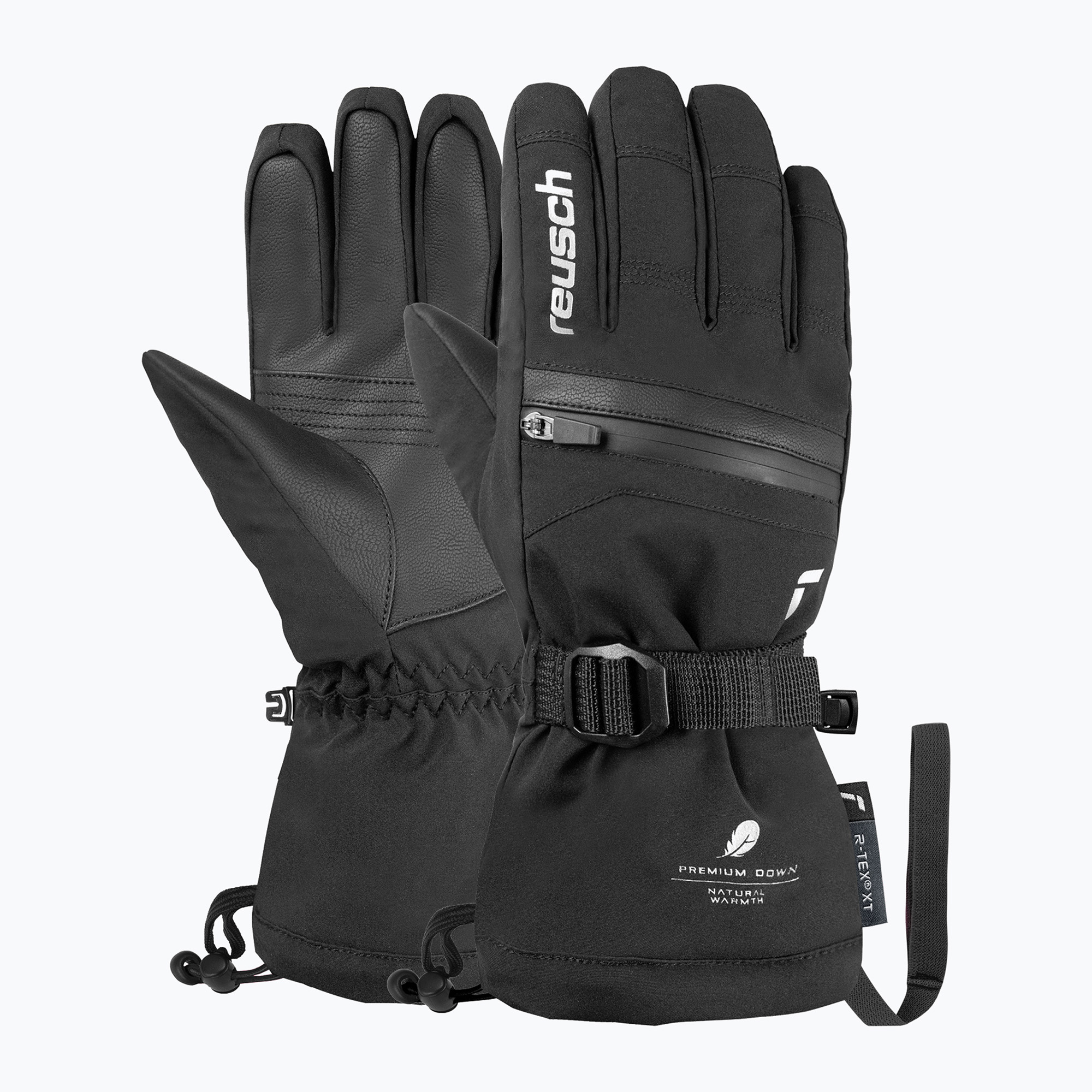 Детски скиорски ръкавици Reusch Lan R-Tex XT black/silver