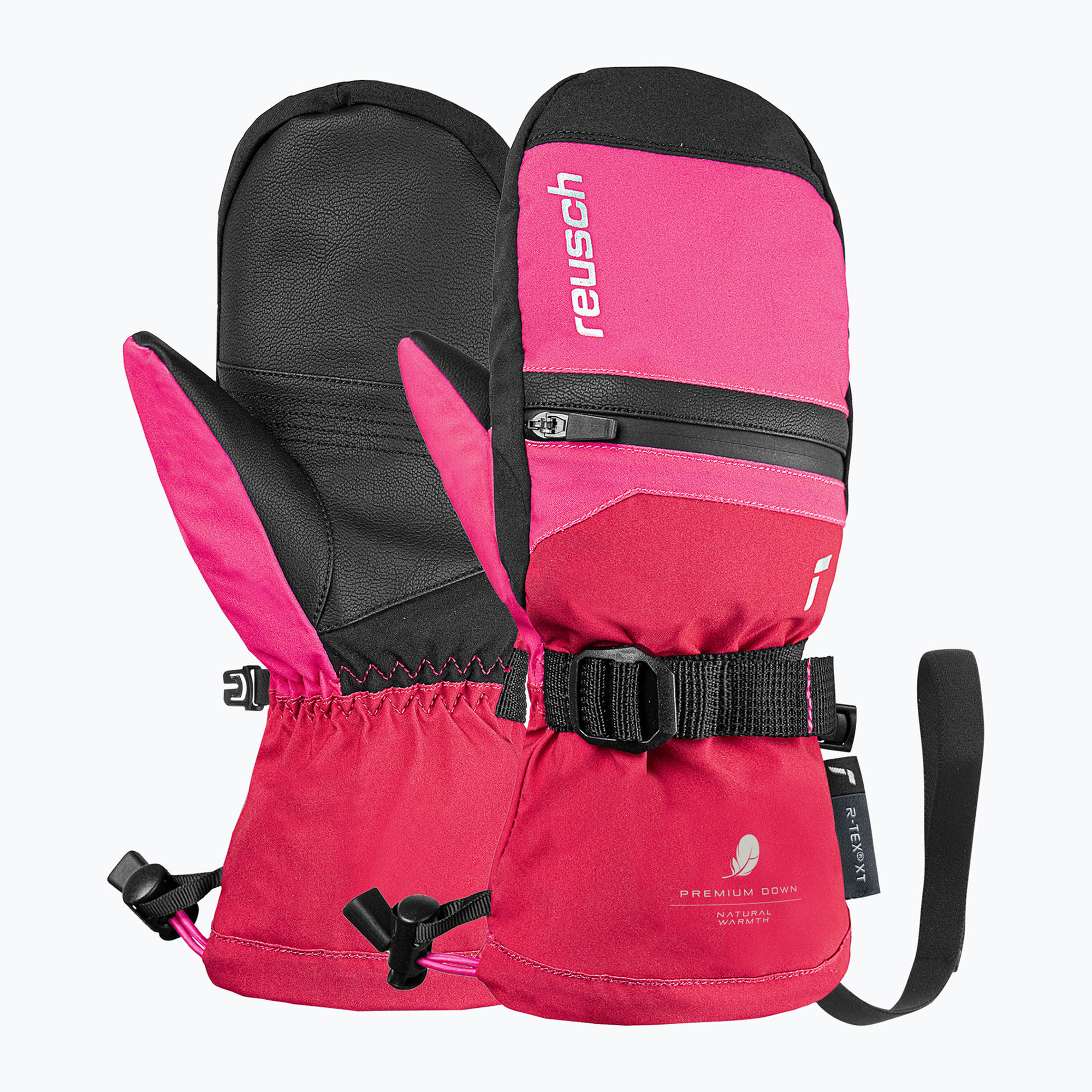 Детски скиорски ръкавици Reusch Lan R-Tex XT Mitten cerise/pink glo