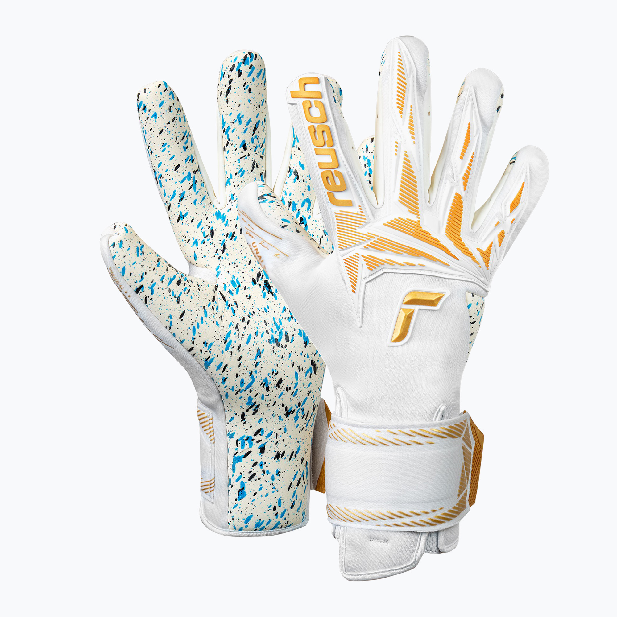Rękawice bramkarskie Reusch Unai World Champion white/gold | WYSYŁKA W 24H | 30 DNI NA ZWROT