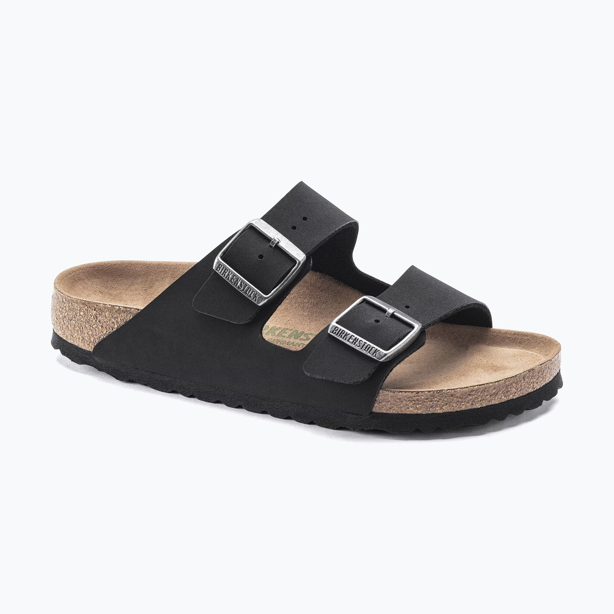 Klapki BIRKENSTOCK Arizona Vegan Birkibuc Narrow black