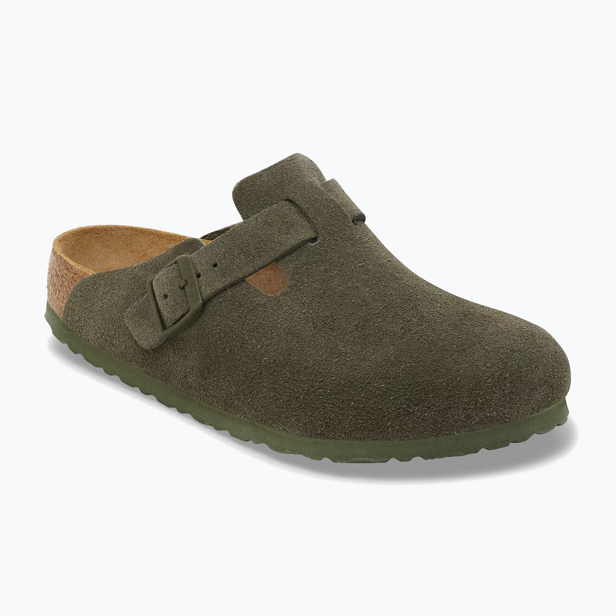 Чехли BIRKENSTOCK Boston Suede Leather thyme