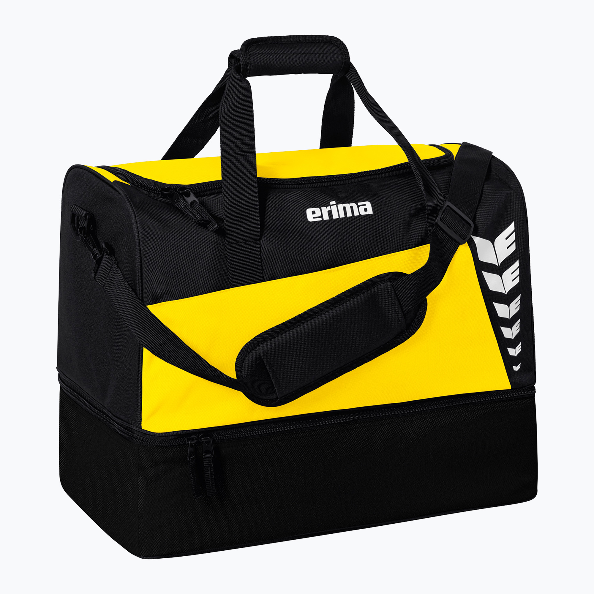 Torba treningowa ERIMA Six Wings Sports Bag With Bottom Compartment 94,5 l yellow/black 