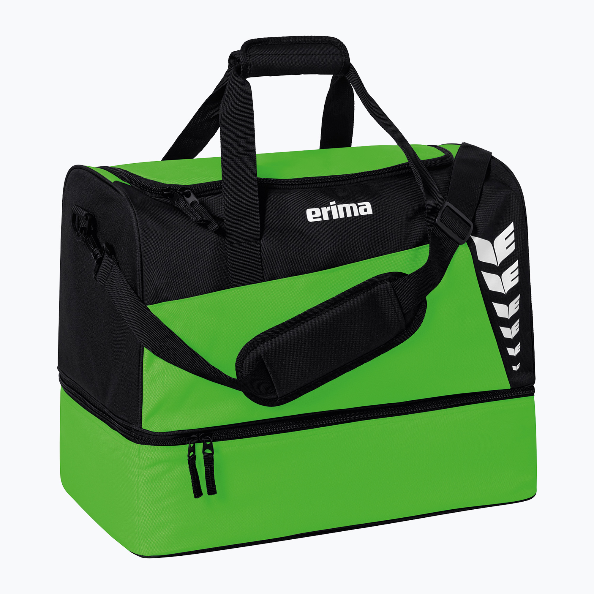 Спортна чанта ERIMA Six Wings Sports Bag With Bottom Compartment 35 l green/black