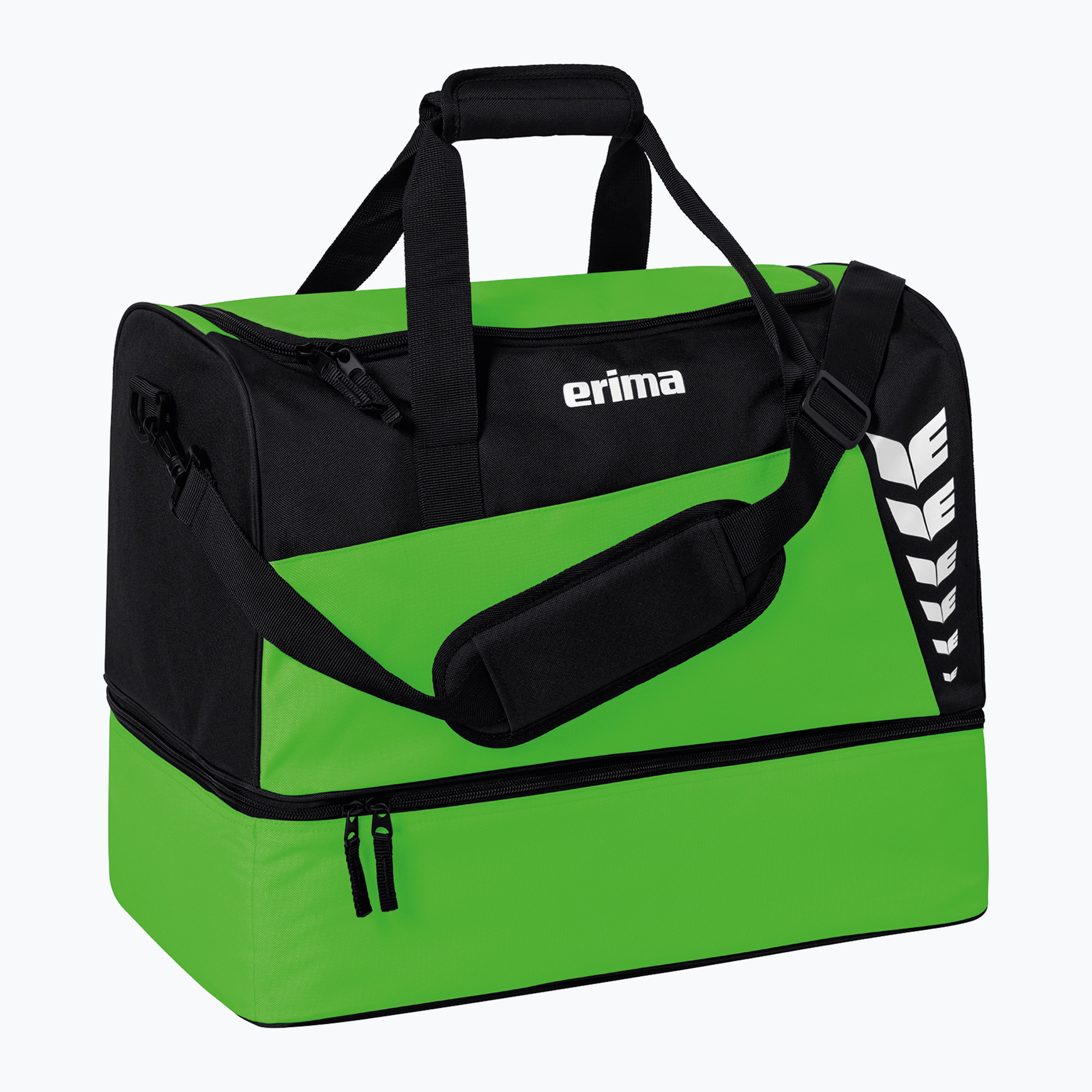 Torba treningowa ERIMA Six Wings Sports Bag With Bottom Compartment 60 l green/black