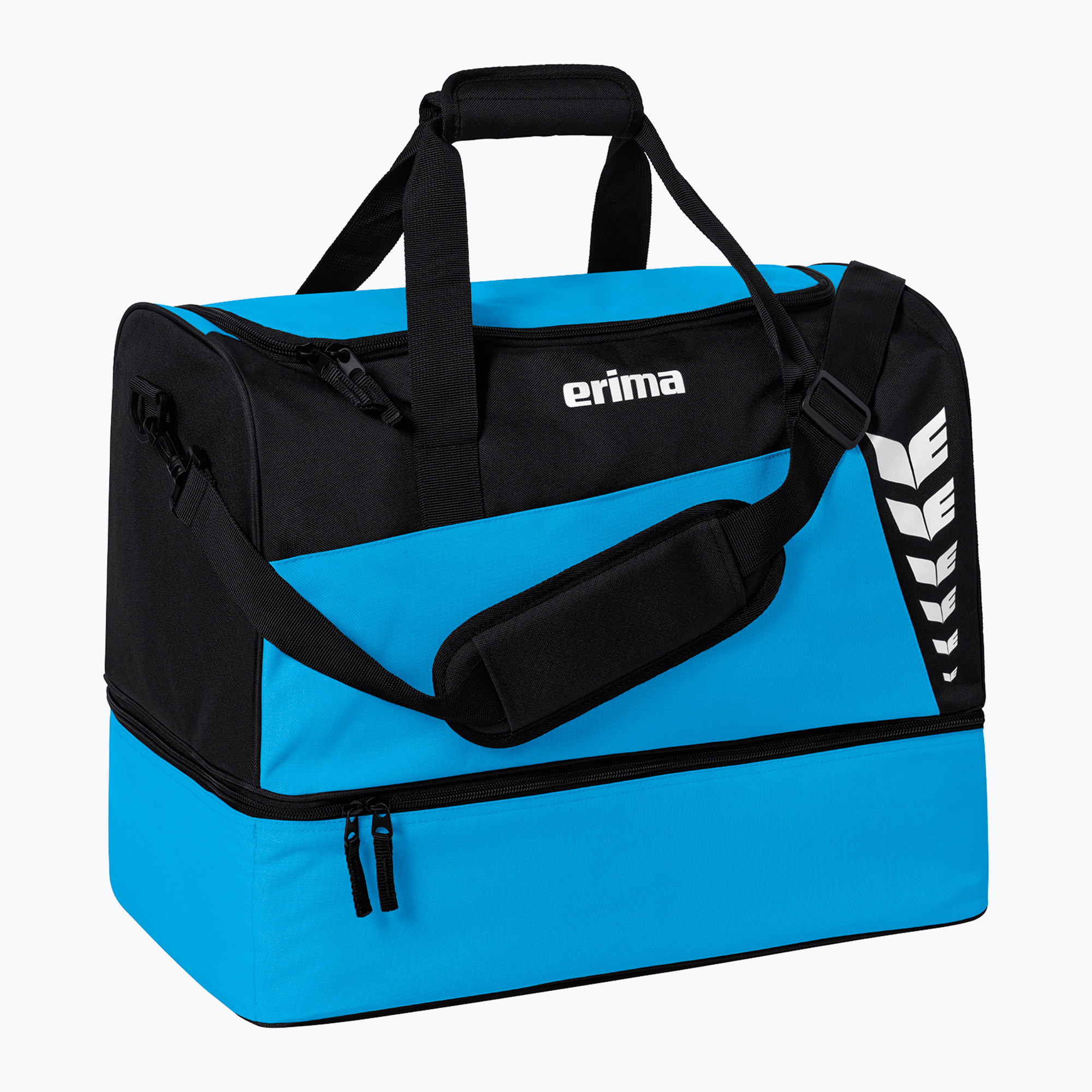 Torba treningowa ERIMA Six Wings Sports Bag With Bottom Compartment 35 l curacao/black 