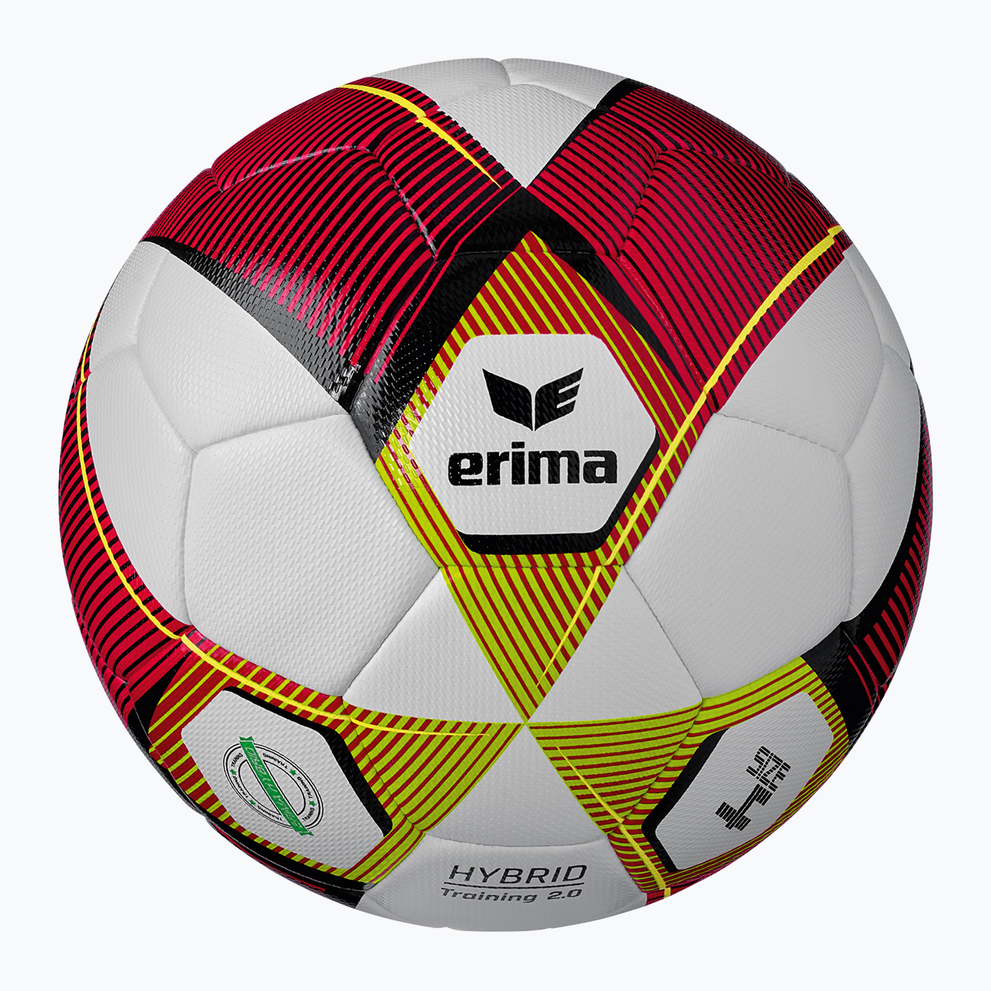 Piłka do piłki nożnej ERIMA Hybrid Training 2.0 red/lime rozmiar 4 