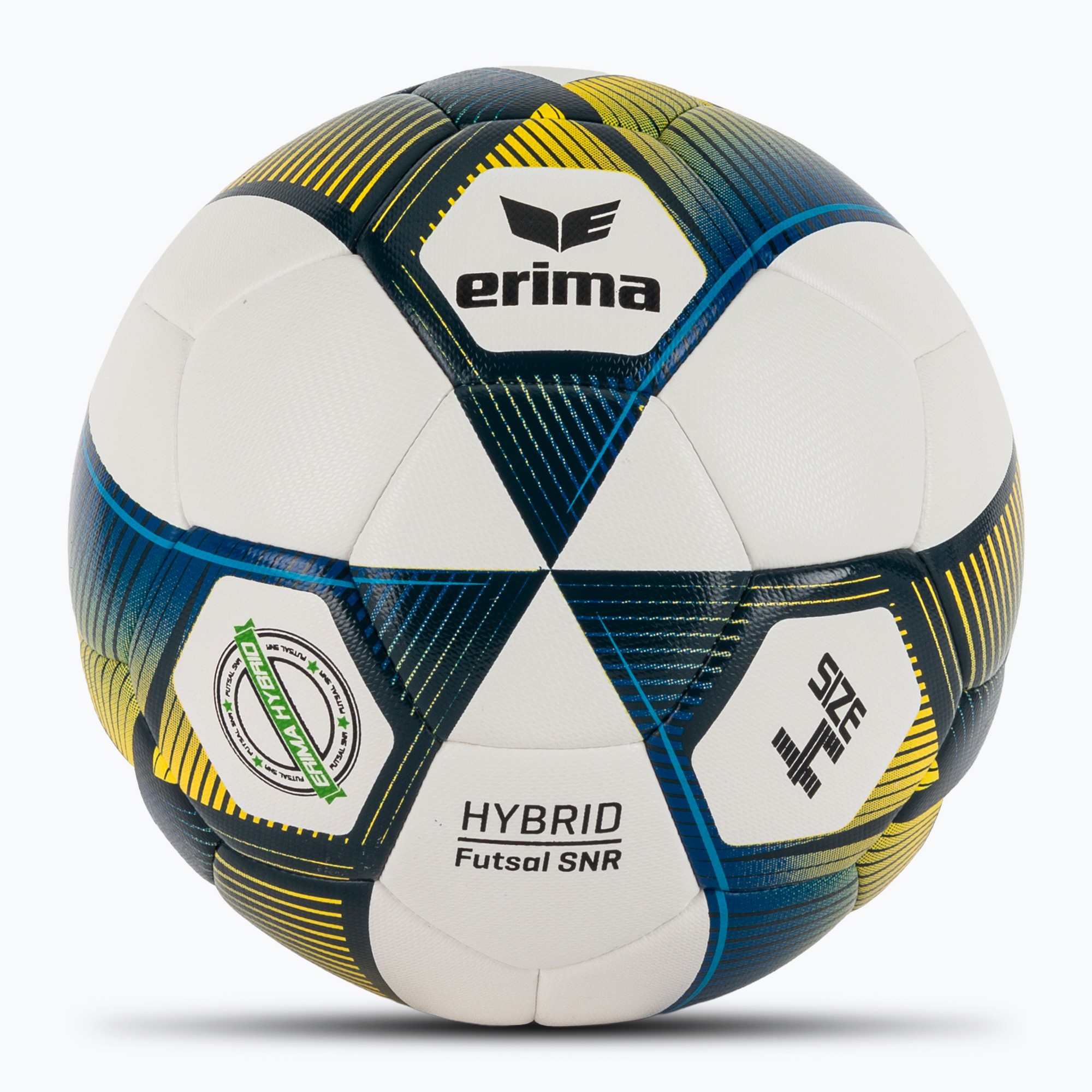 ERIMA Hybrid Futsal nový námornícky/žltý futbal veľkosť 4