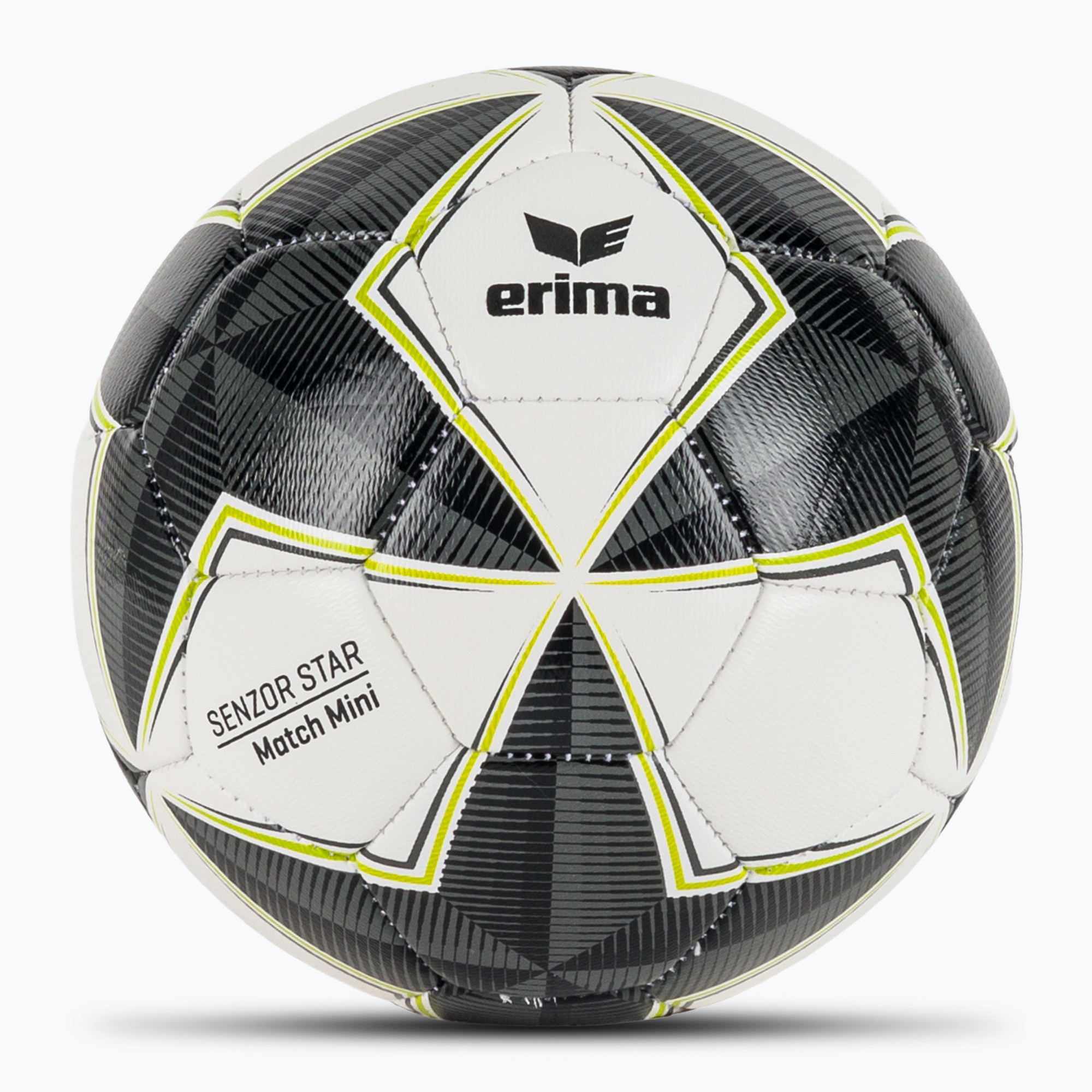 Minge de fotbal ERIMA Senzor Star Match Mini black/grey mărime 0