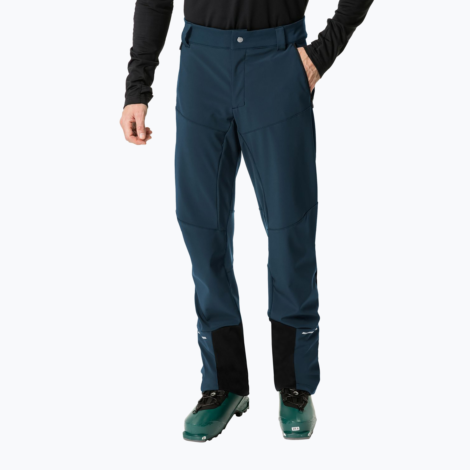 Pantaloni bărbătești softshell VAUDE Larice IV dark sea uni pentru bărbați (Larice IV 42969)
