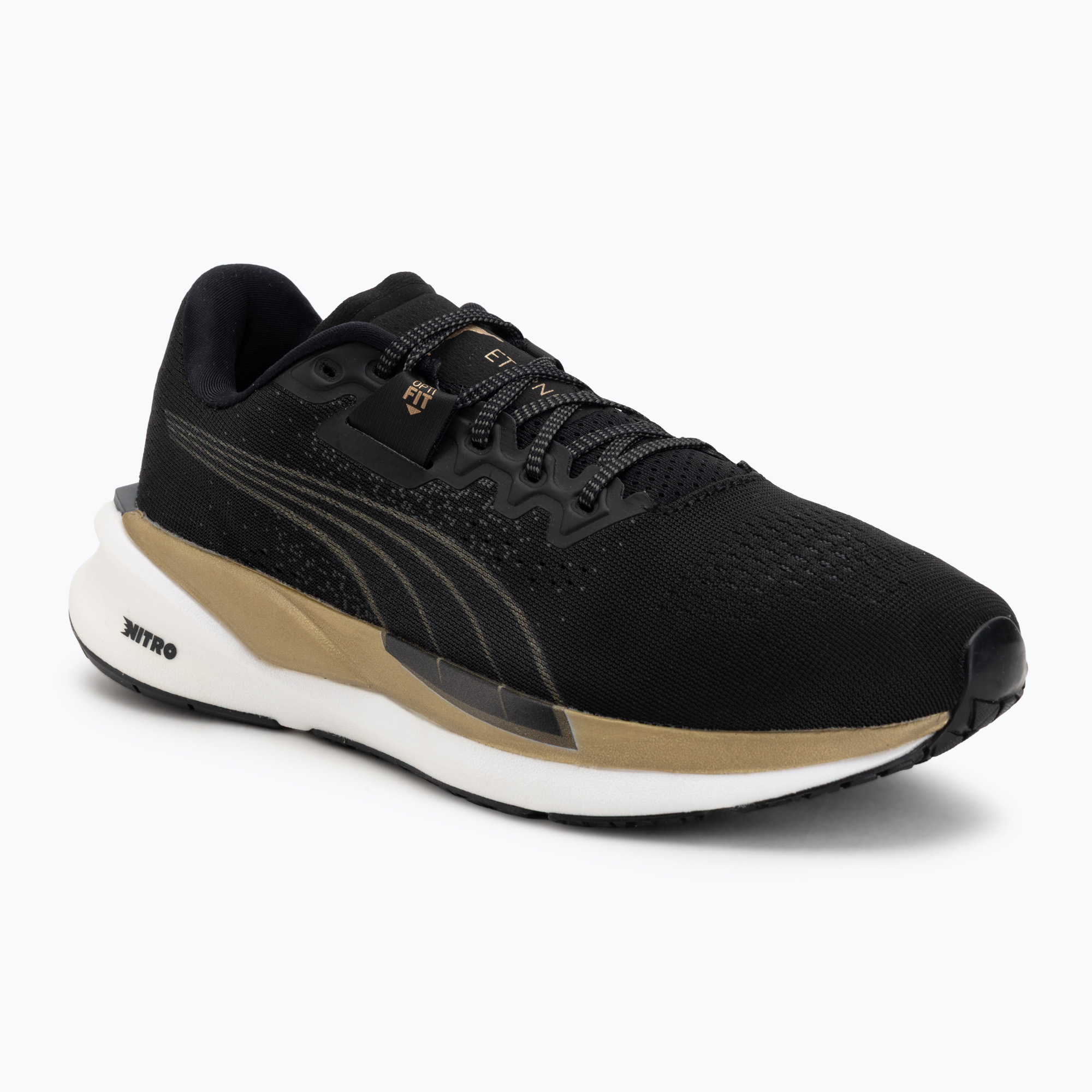 Buty do biegania damskie Puma Eternity Nitro black/gold/white 