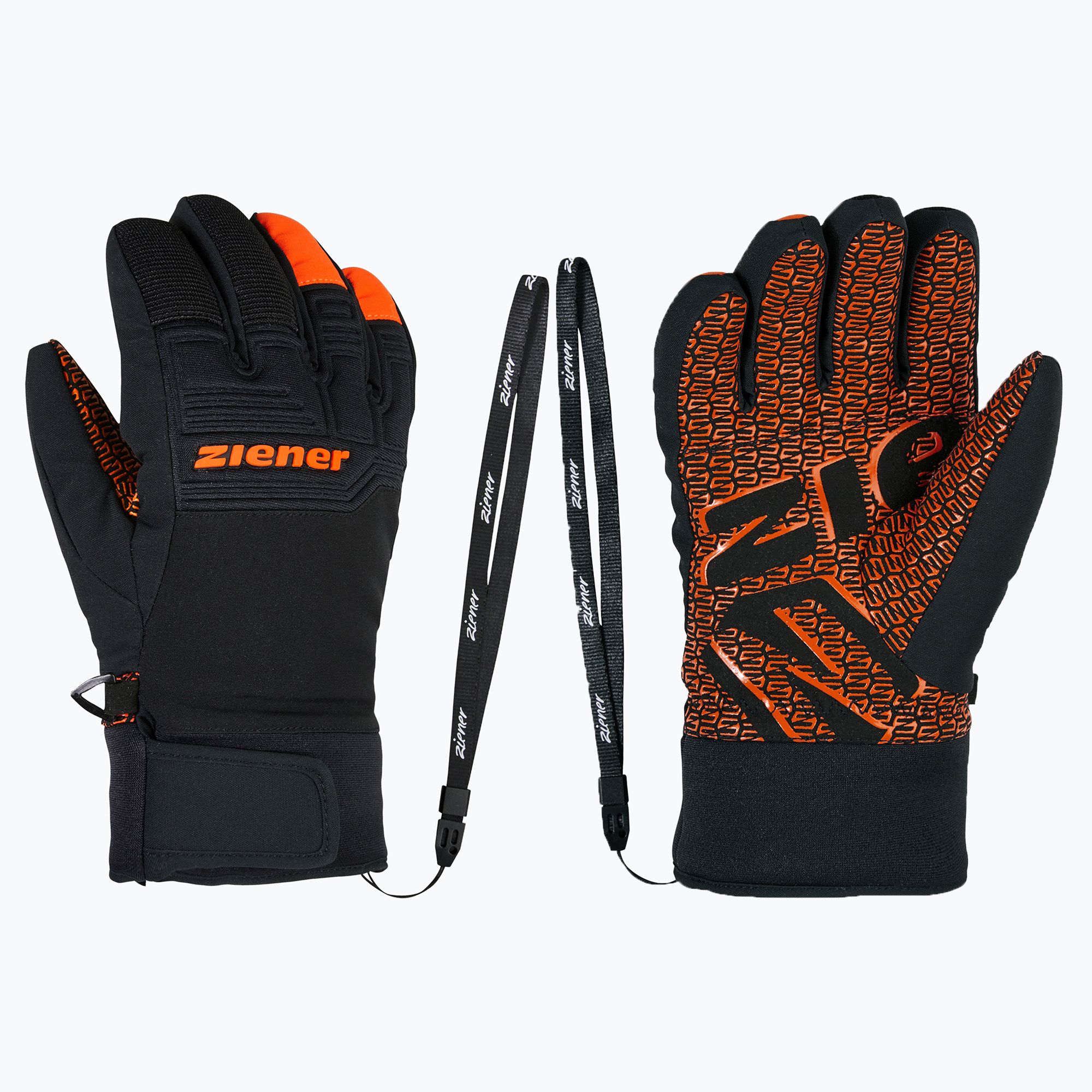 Детски скиорски ръкавици ZIENER Lanus-Z AS PR bright orange