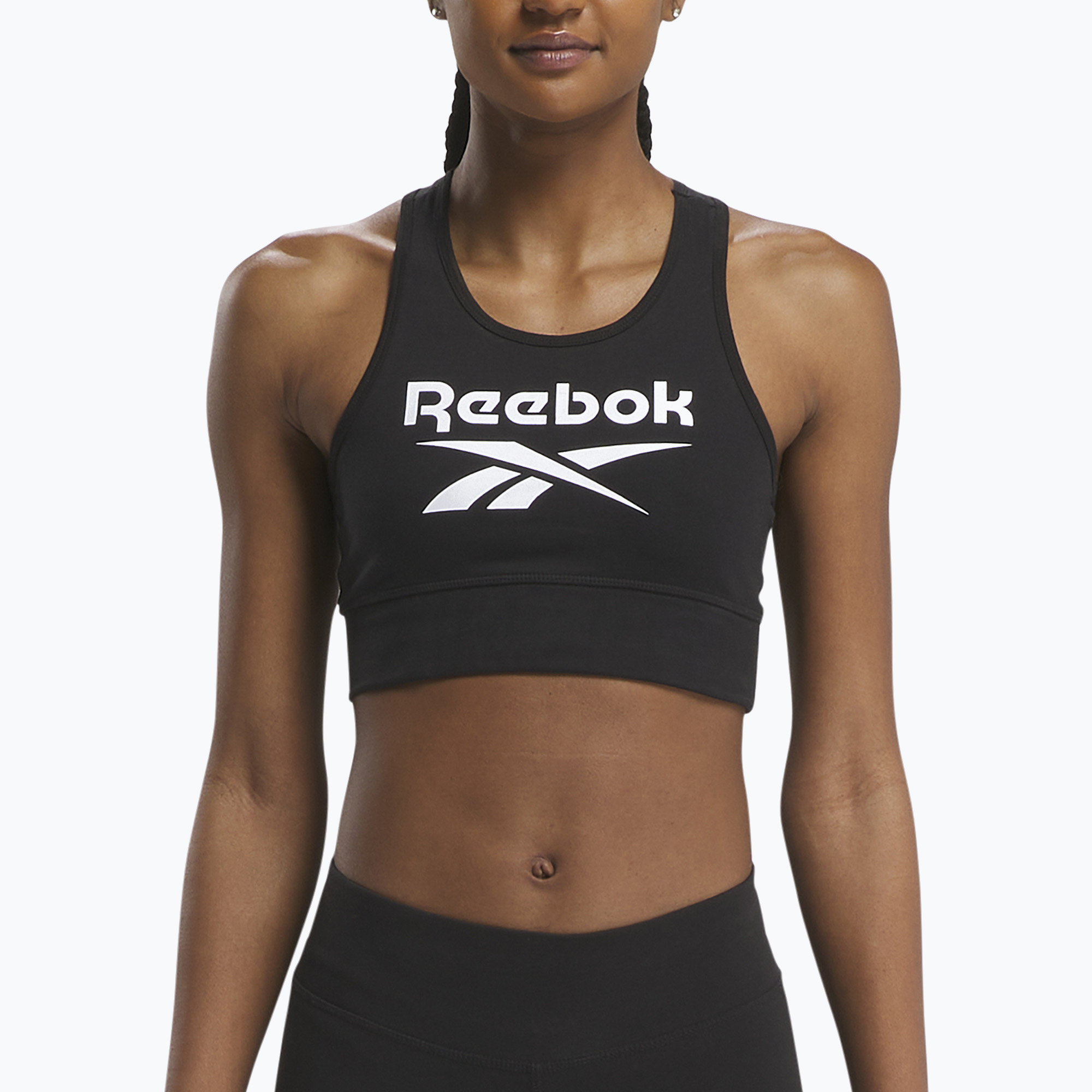 Дамски спортен сутиен Reebok Identity Big Logo black