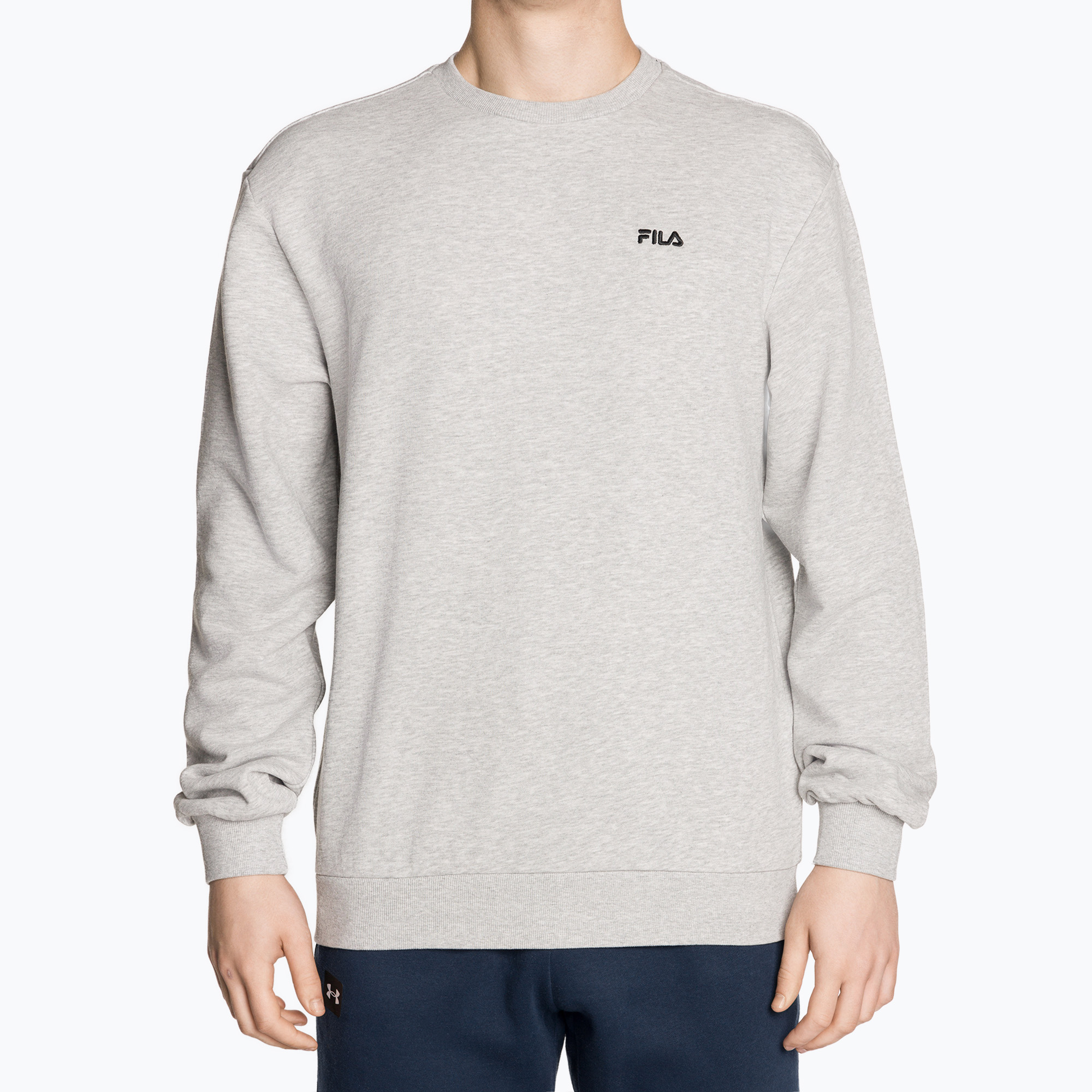 Bluza męska FILA Brustem Crew Sweat light grey melange 