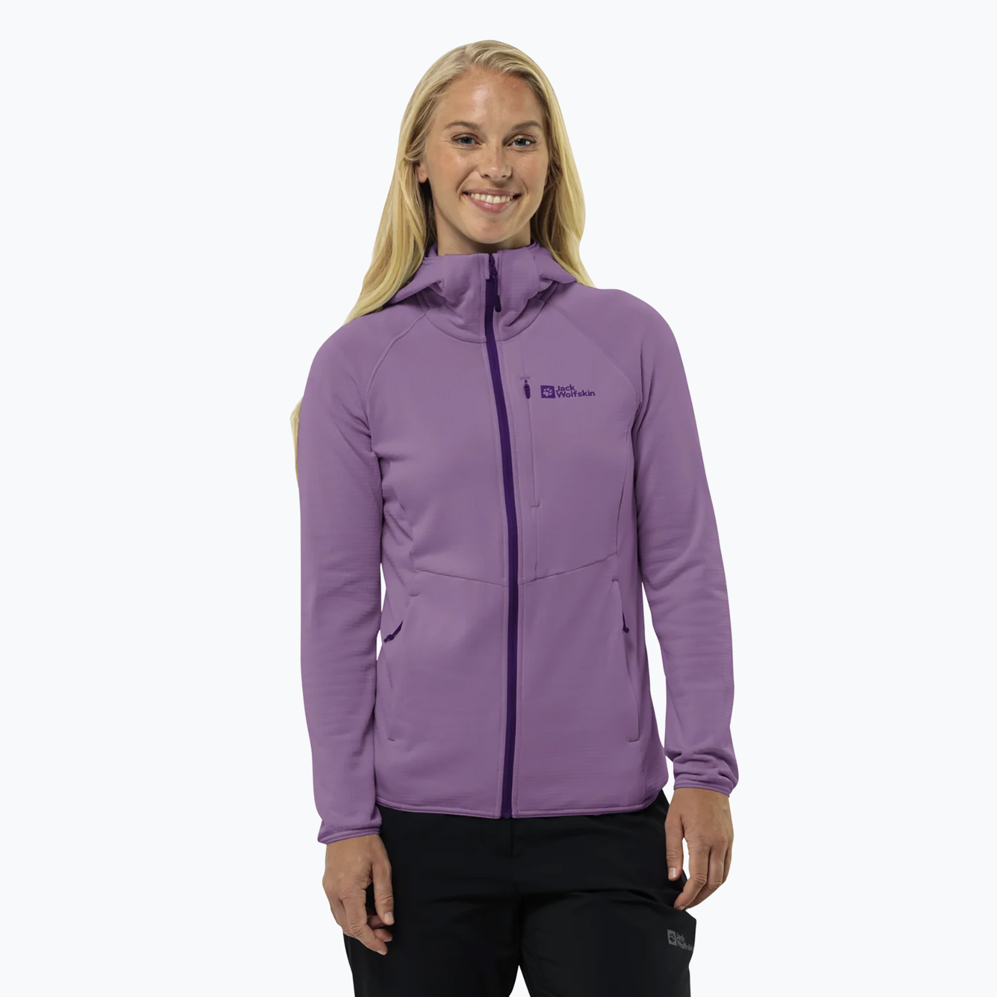 Bluza  polarowa damska Jack Wolfskin Kolbenberg Hooded Fz velvet 