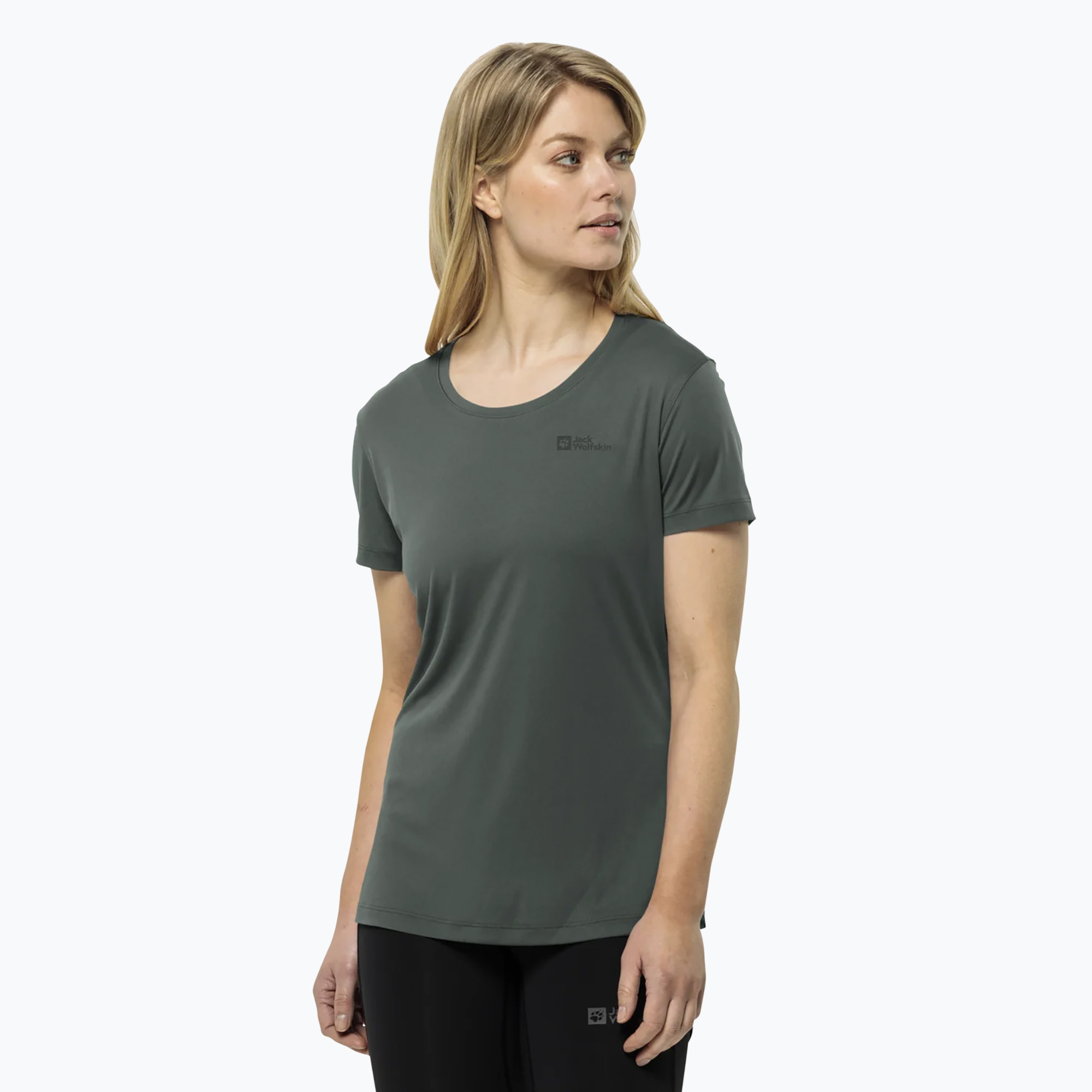 Jack Wolfskin дамска тениска за трекинг Tech hedge green