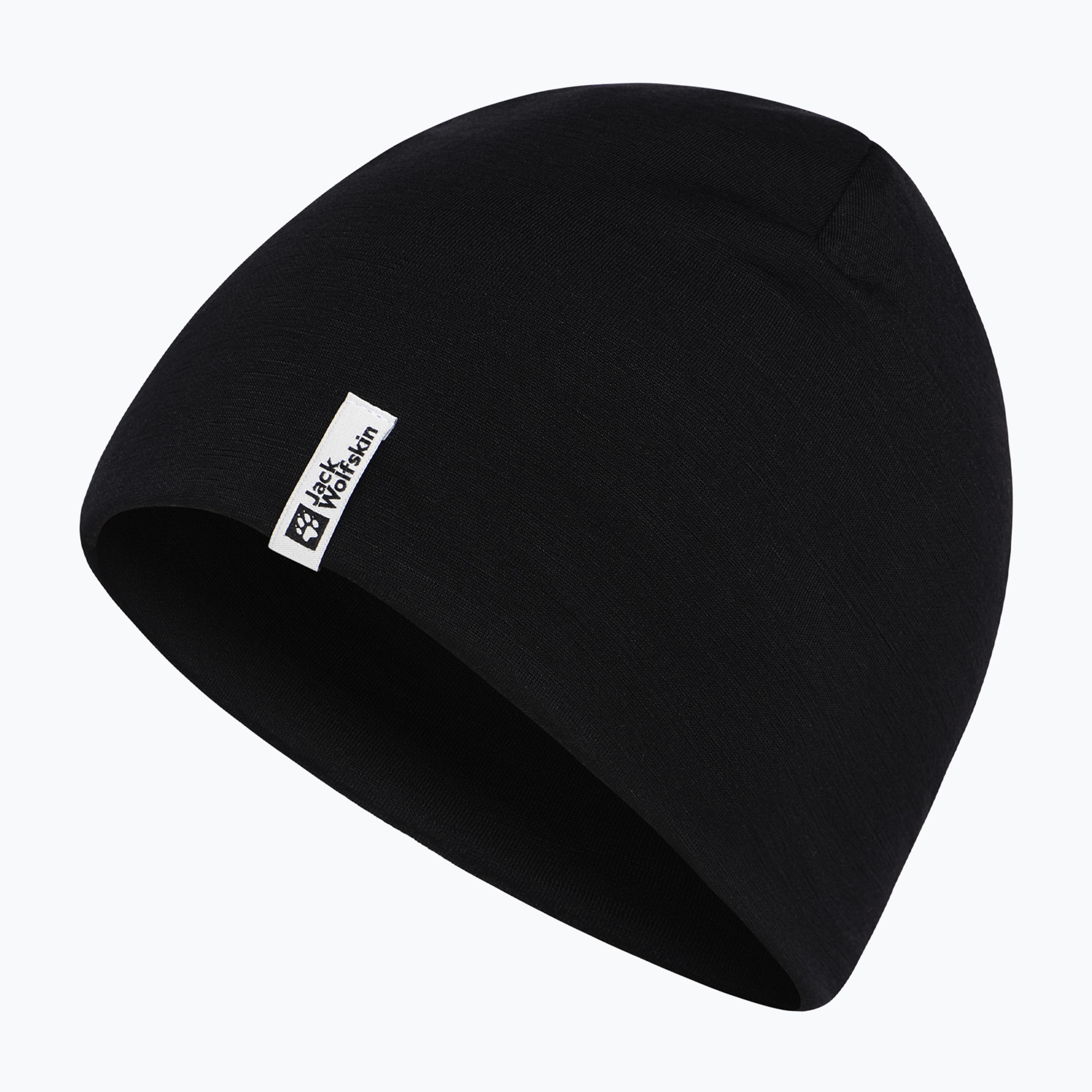Czapka zimowa Jack Wolfskin Rib Merino black 