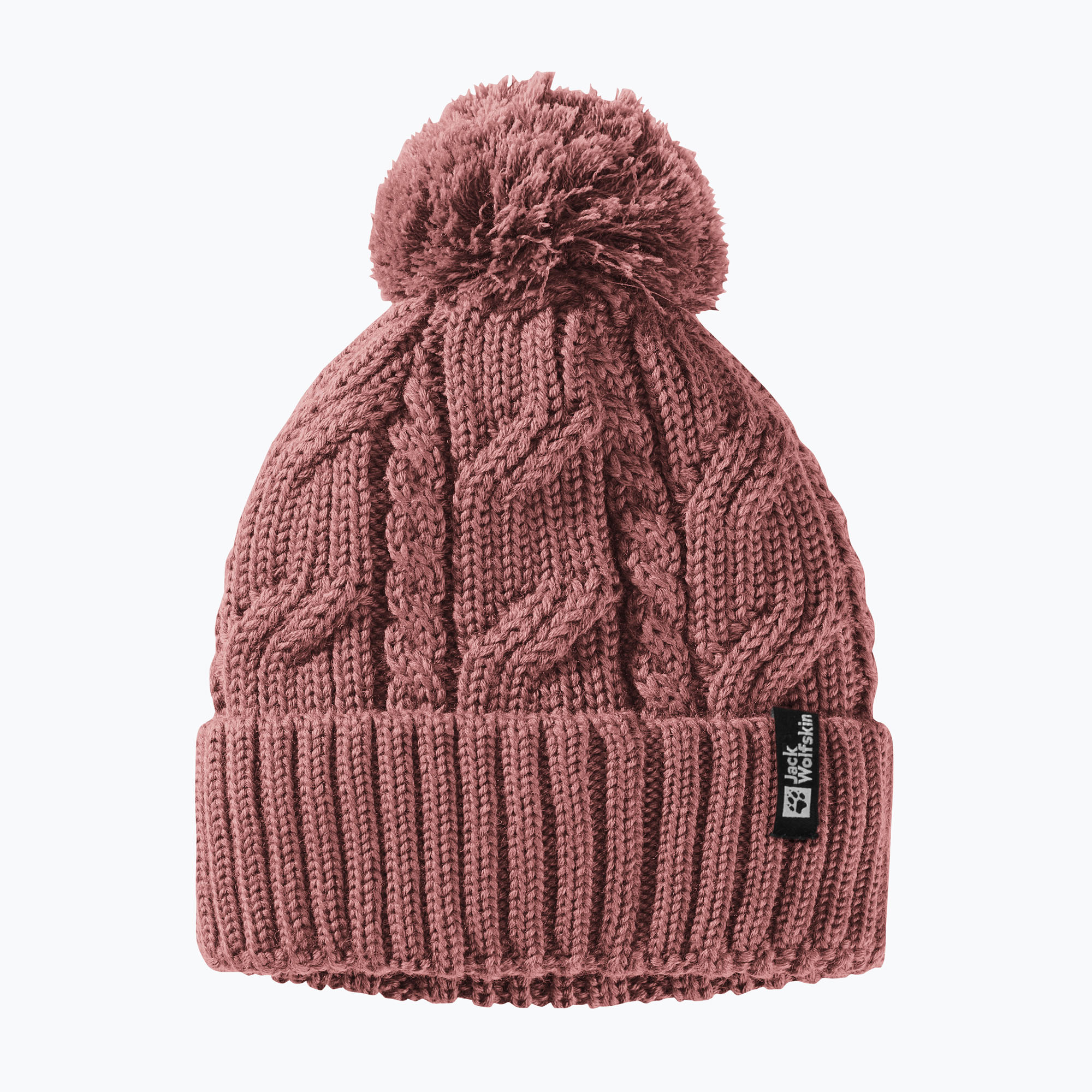 Czapka zimowa Jack Wolfskin Pompom mineral red 