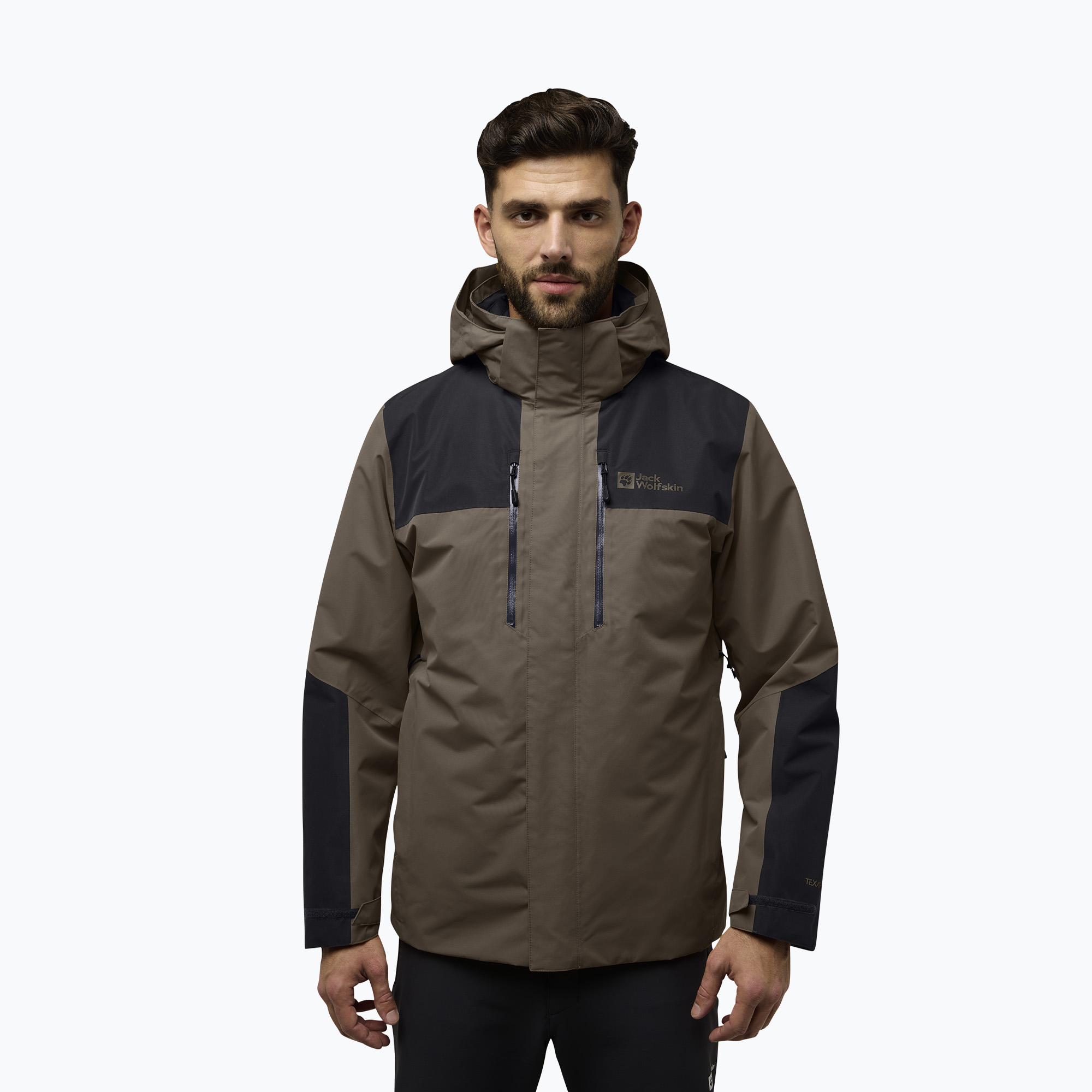 Pánska bunda 3v1 Jack Wolfskin Jasper 3In1 cold coffee (Jasper 3In1 A61858_5719_A10)