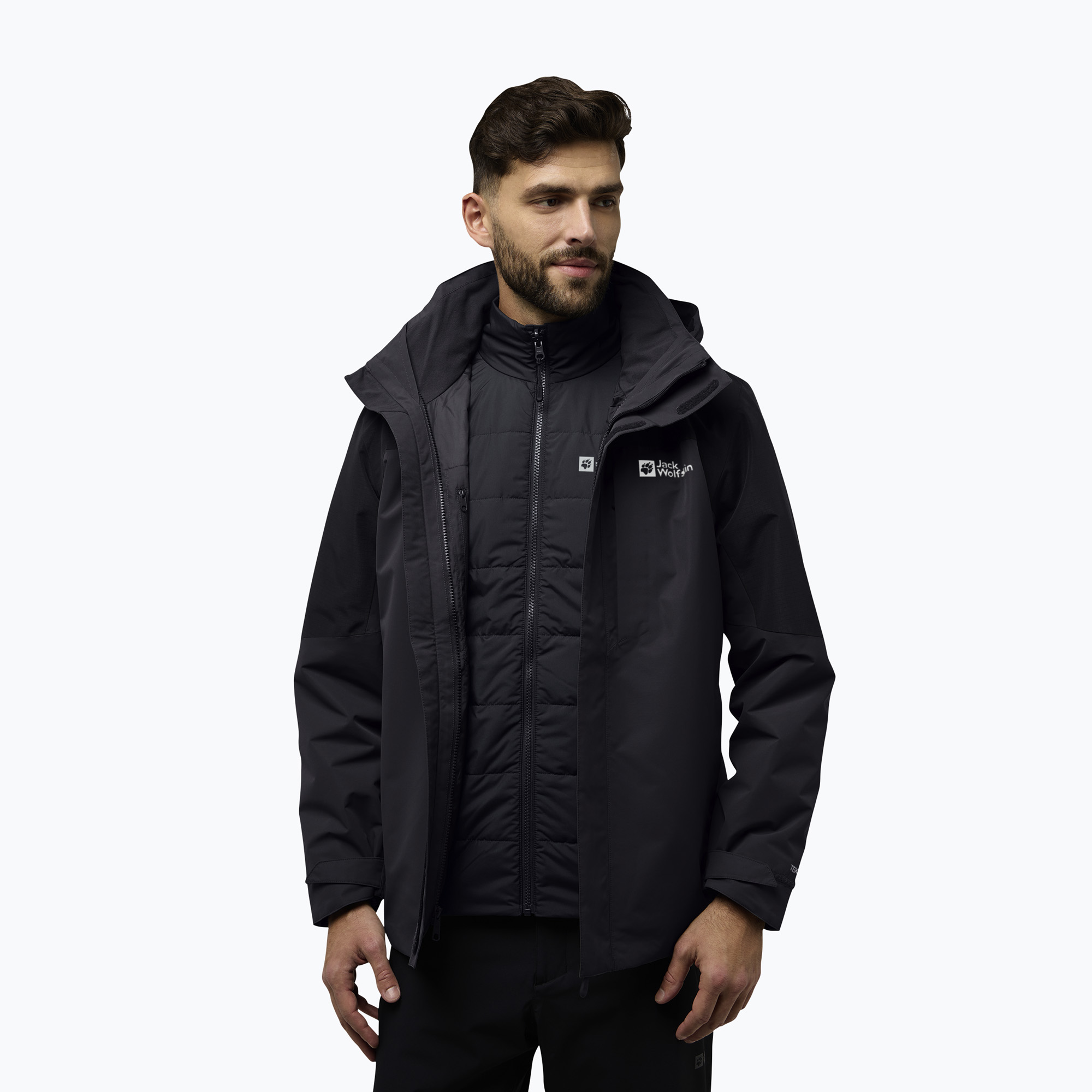 Kurtka 3w1 męska Jack Wolfskin Romberg 3In1 phantom 