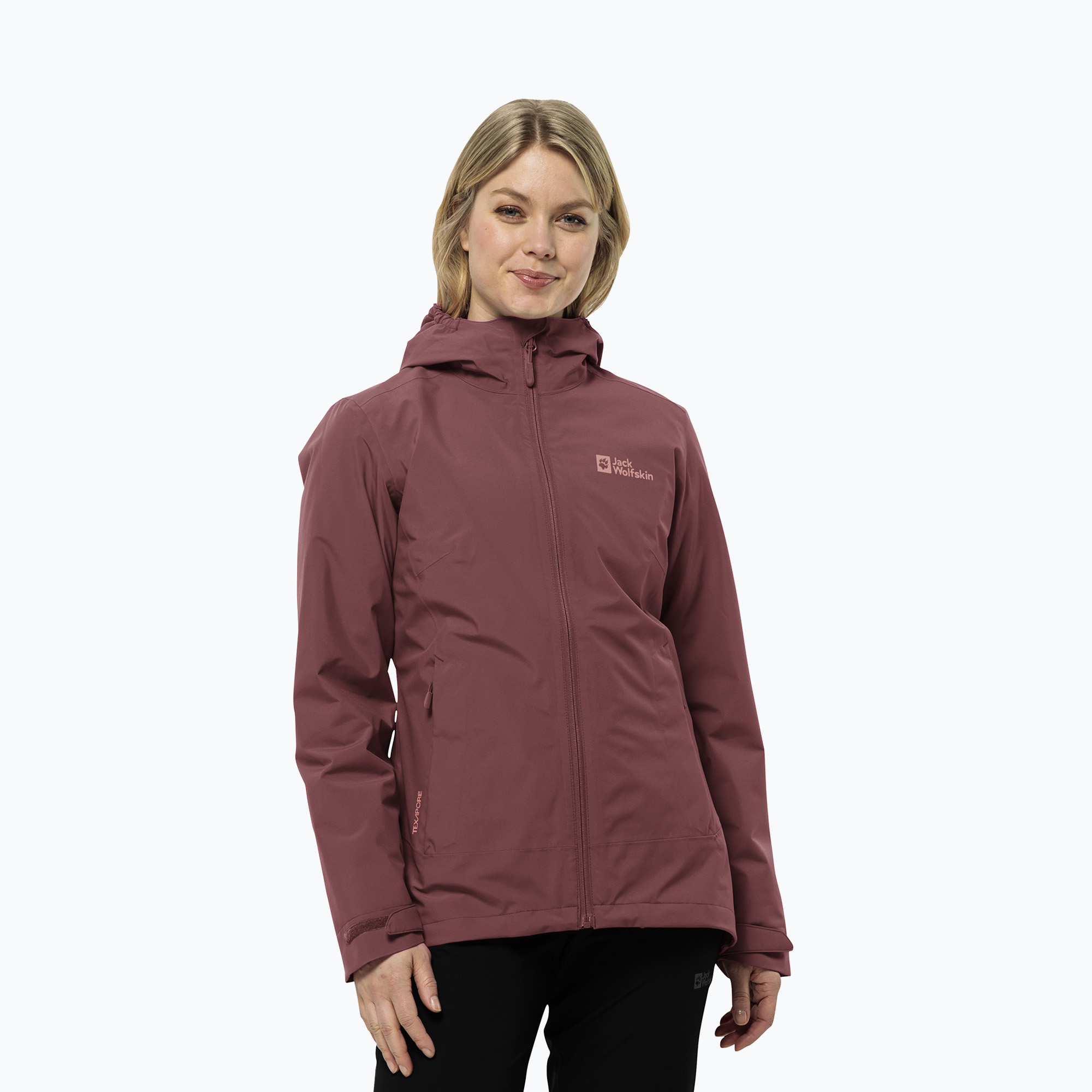 Dámska bunda 3v1 Jack Wolfskin Moonrise 3In1 red ochre (Moonrise 3In1 1115621_J0128_A10)