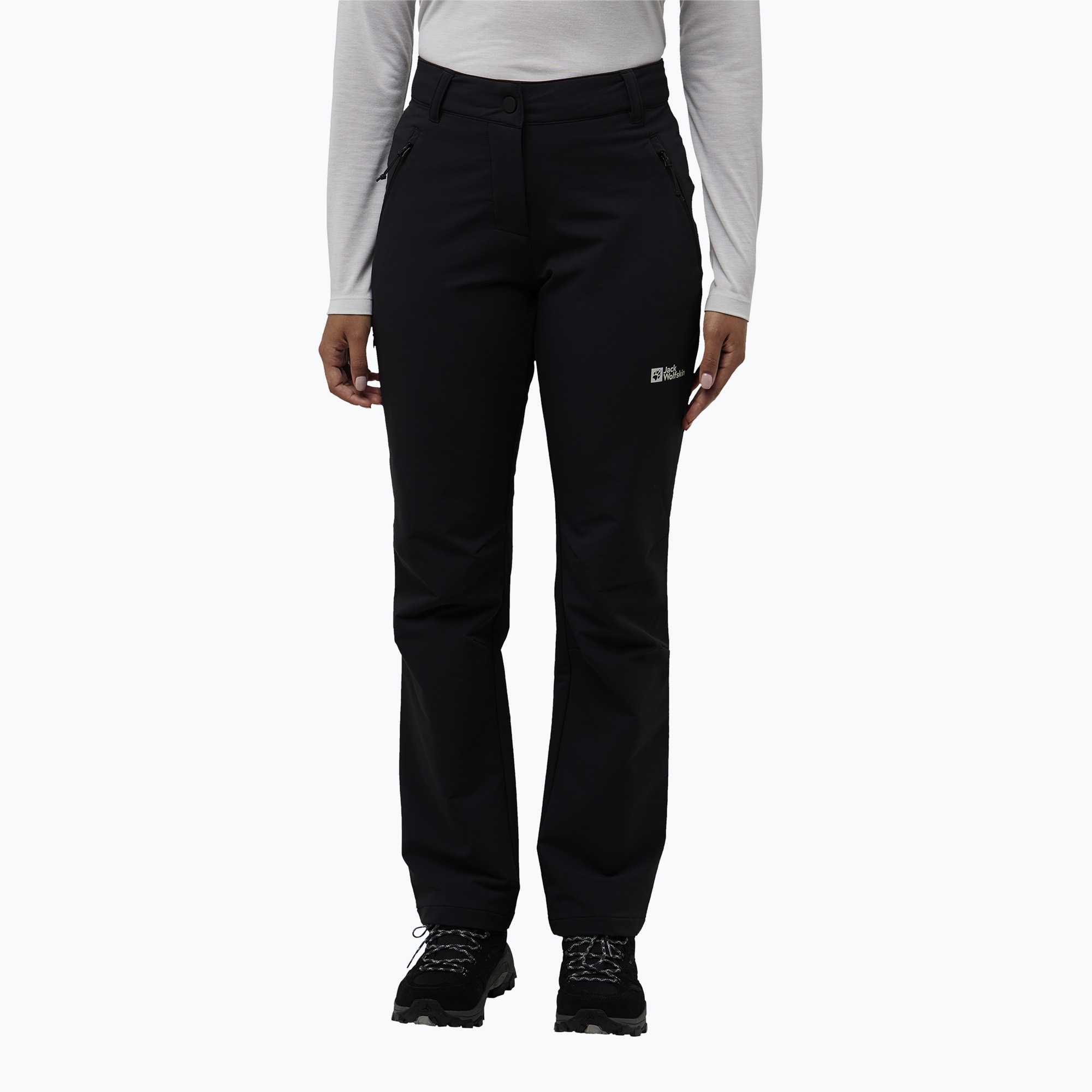Spodnie softshell damskie Jack Wolfskin Activate Thermic black 